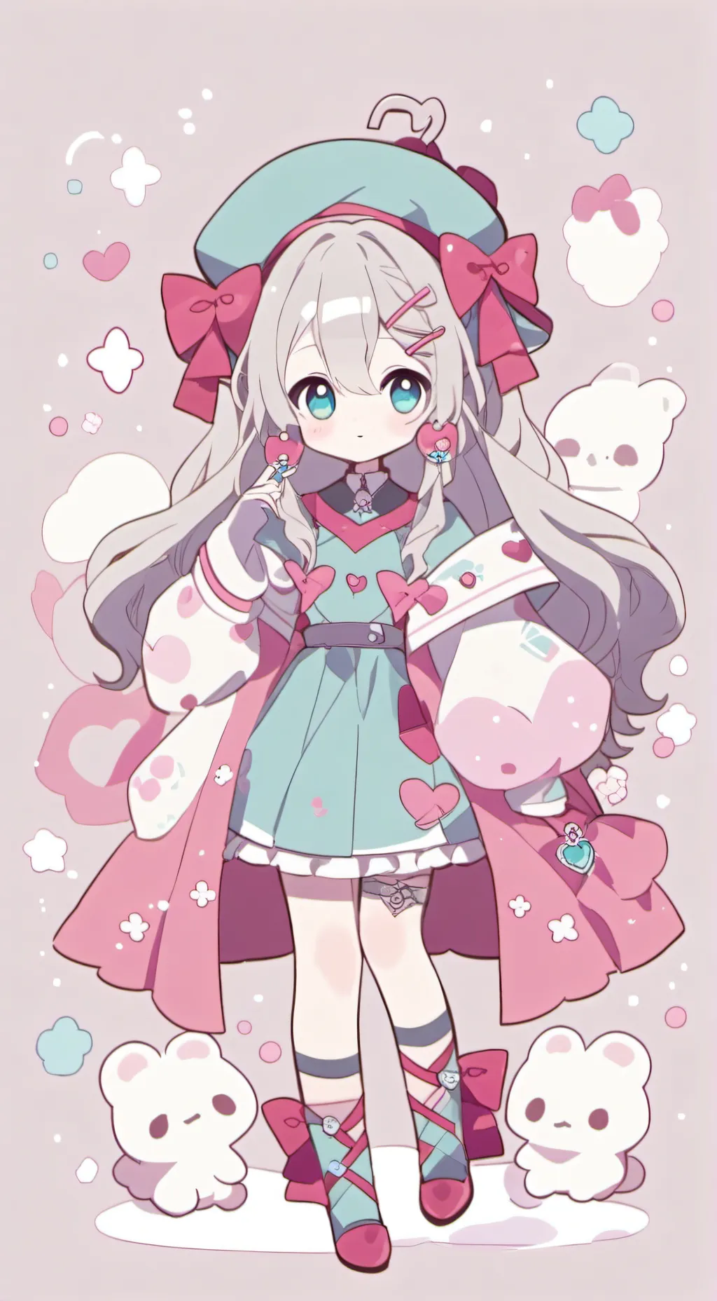 ai character: Милана  background