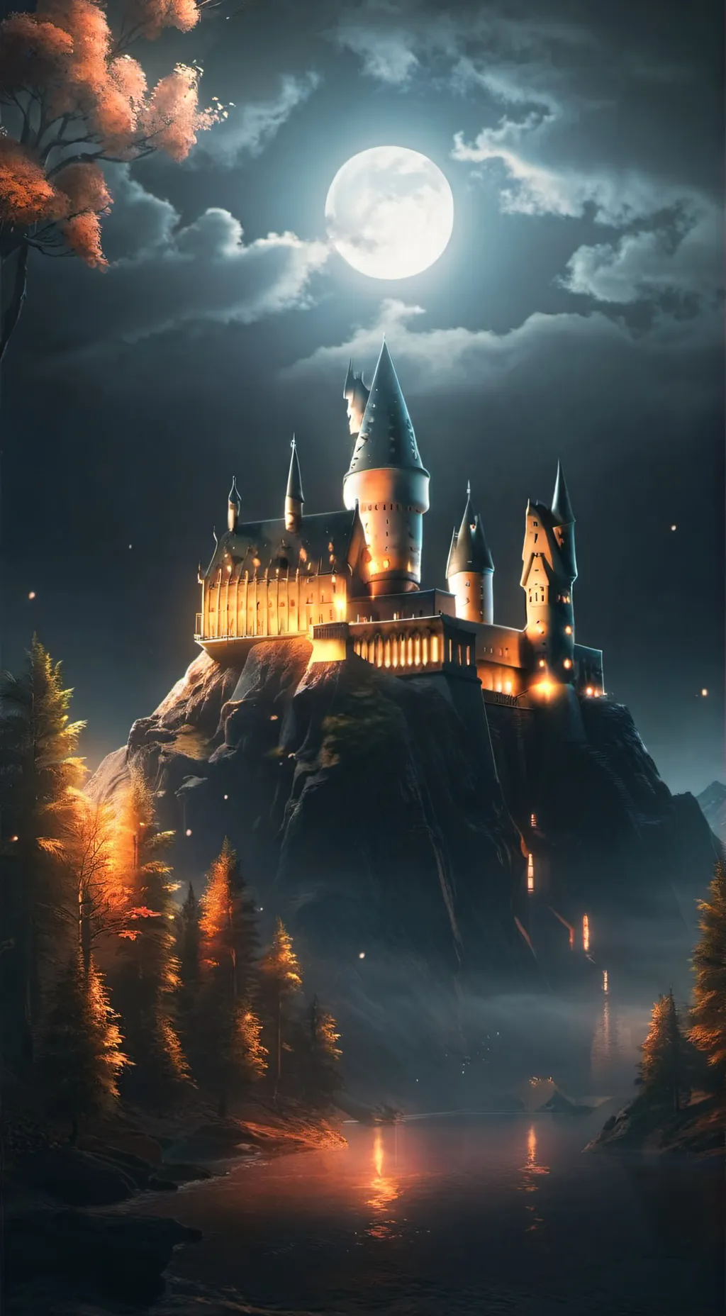 ai character: Hogwarts  background