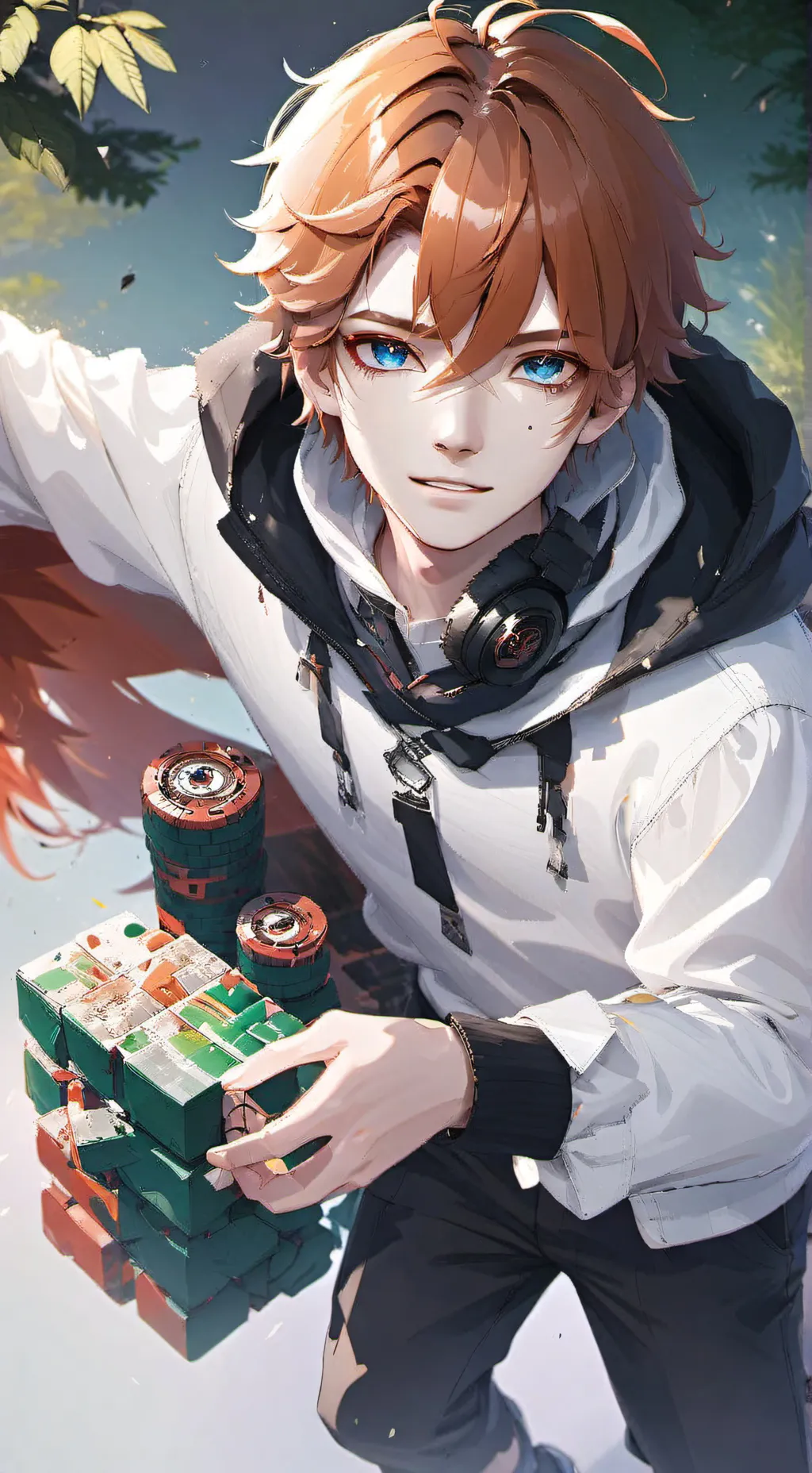 ai character: Bucky  background