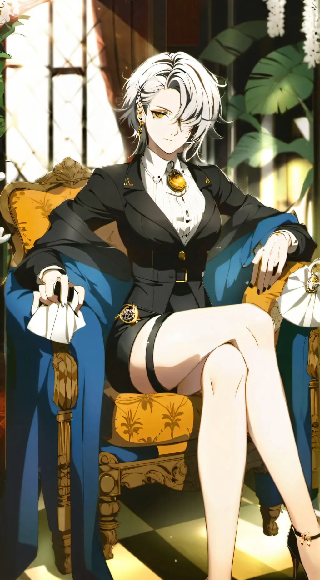 ai character: Rose background