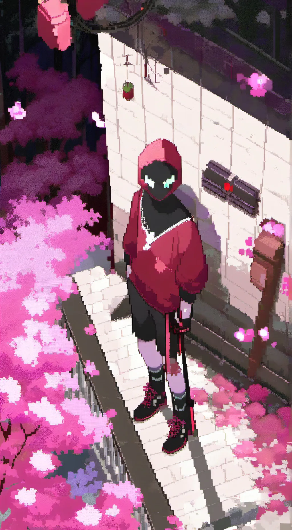 ai character: 😎😎😎 plelpro background