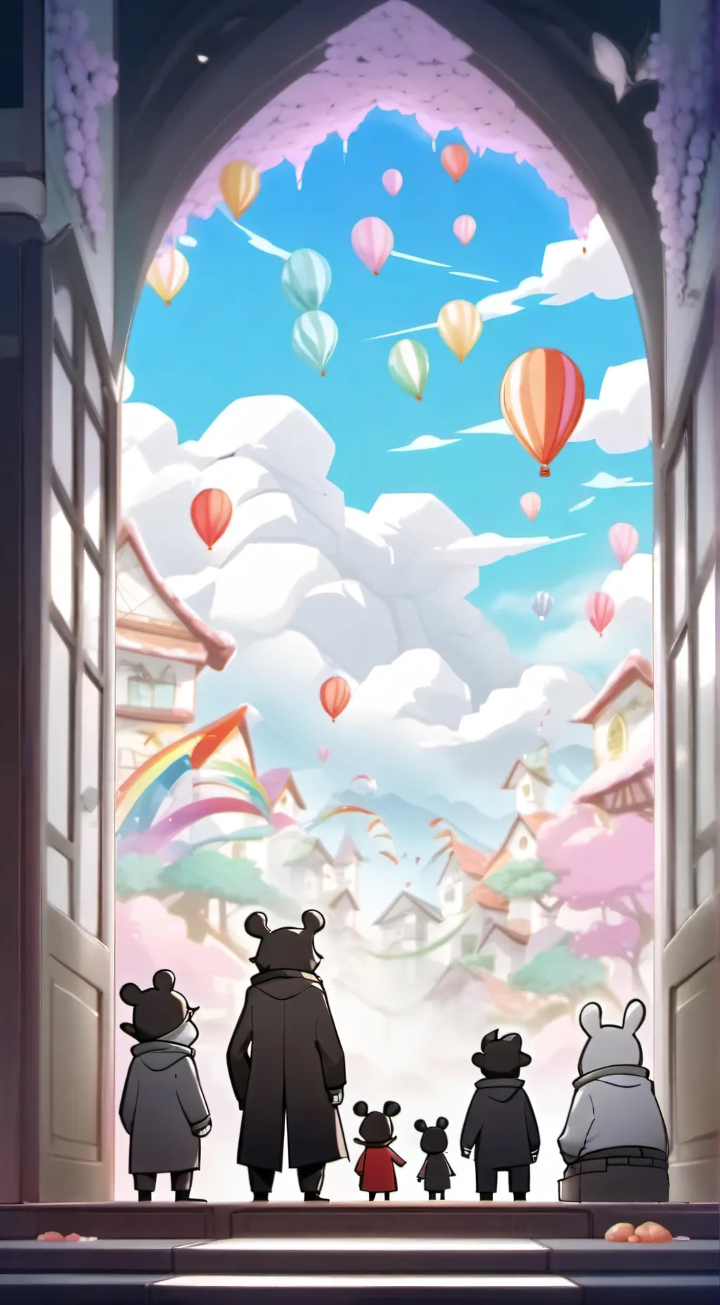 ai character: cute but scary background