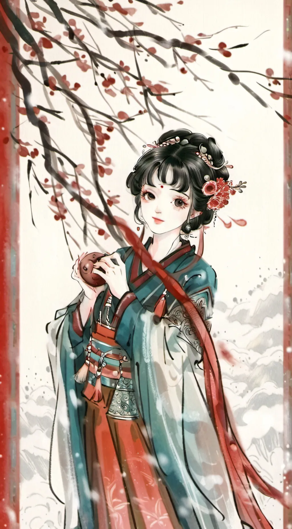 ai character: 📄GENMUI🦅❤️ background