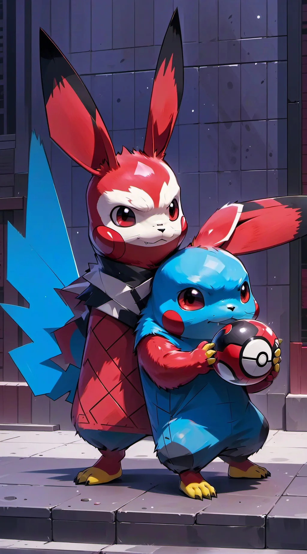 ai character: Bubble background