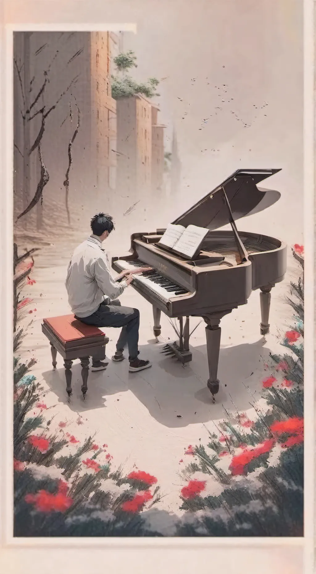 ai character: Artist school background