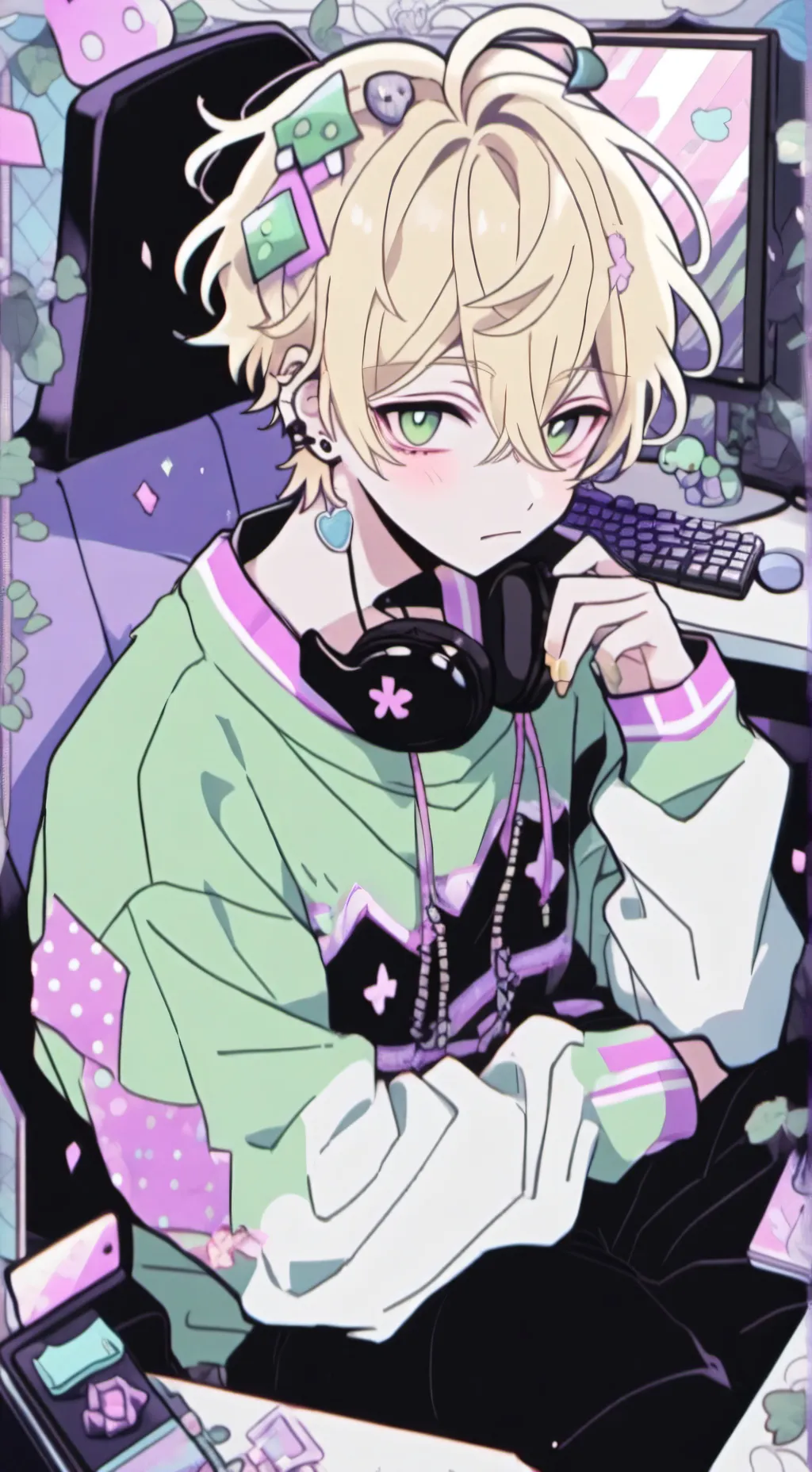 ai character: 🩷✨️josh✨️🩷 background