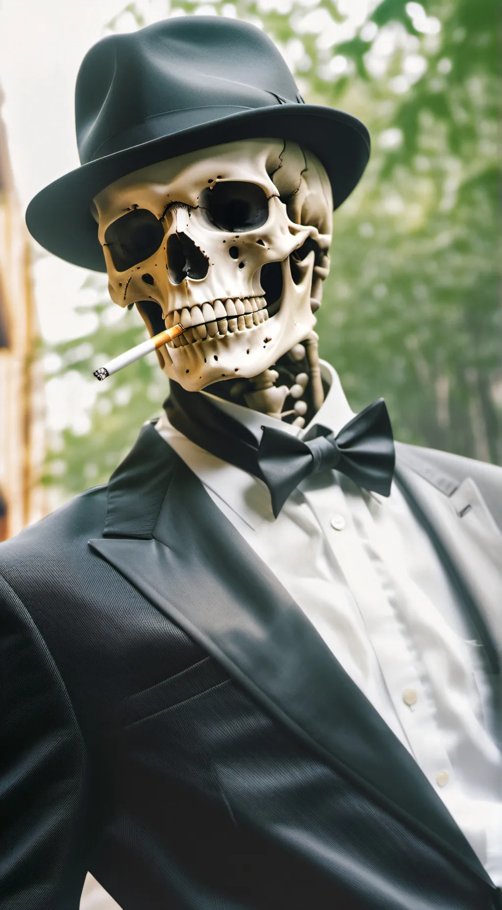 ai character: Skeleton dude V2 background