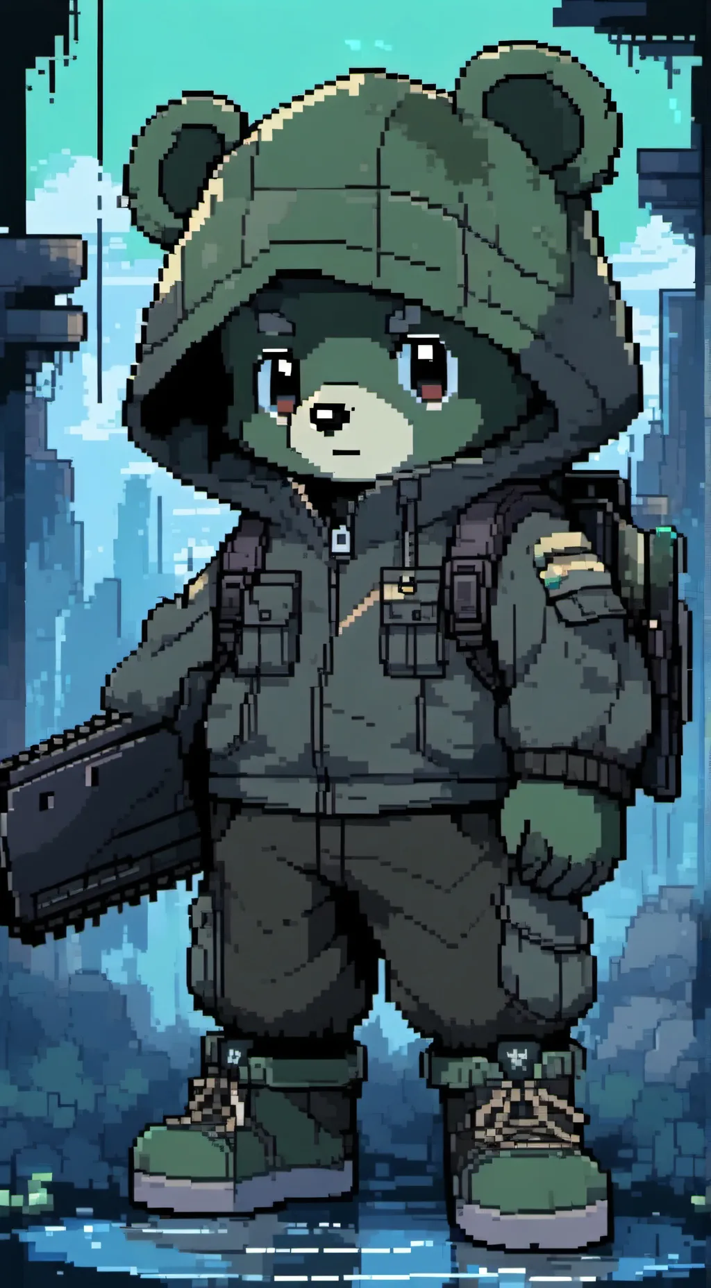 ai character: Flippy background