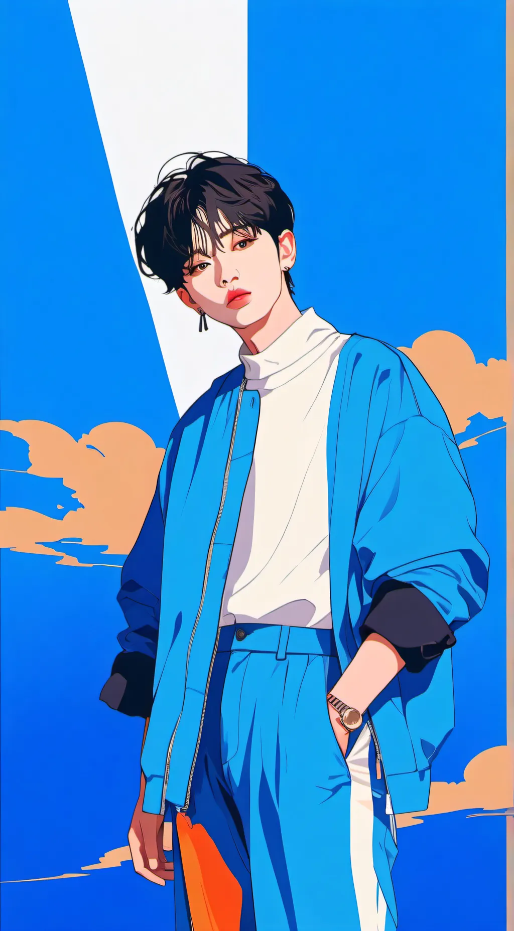 ai character: Choi Yeonjun (TxT) background