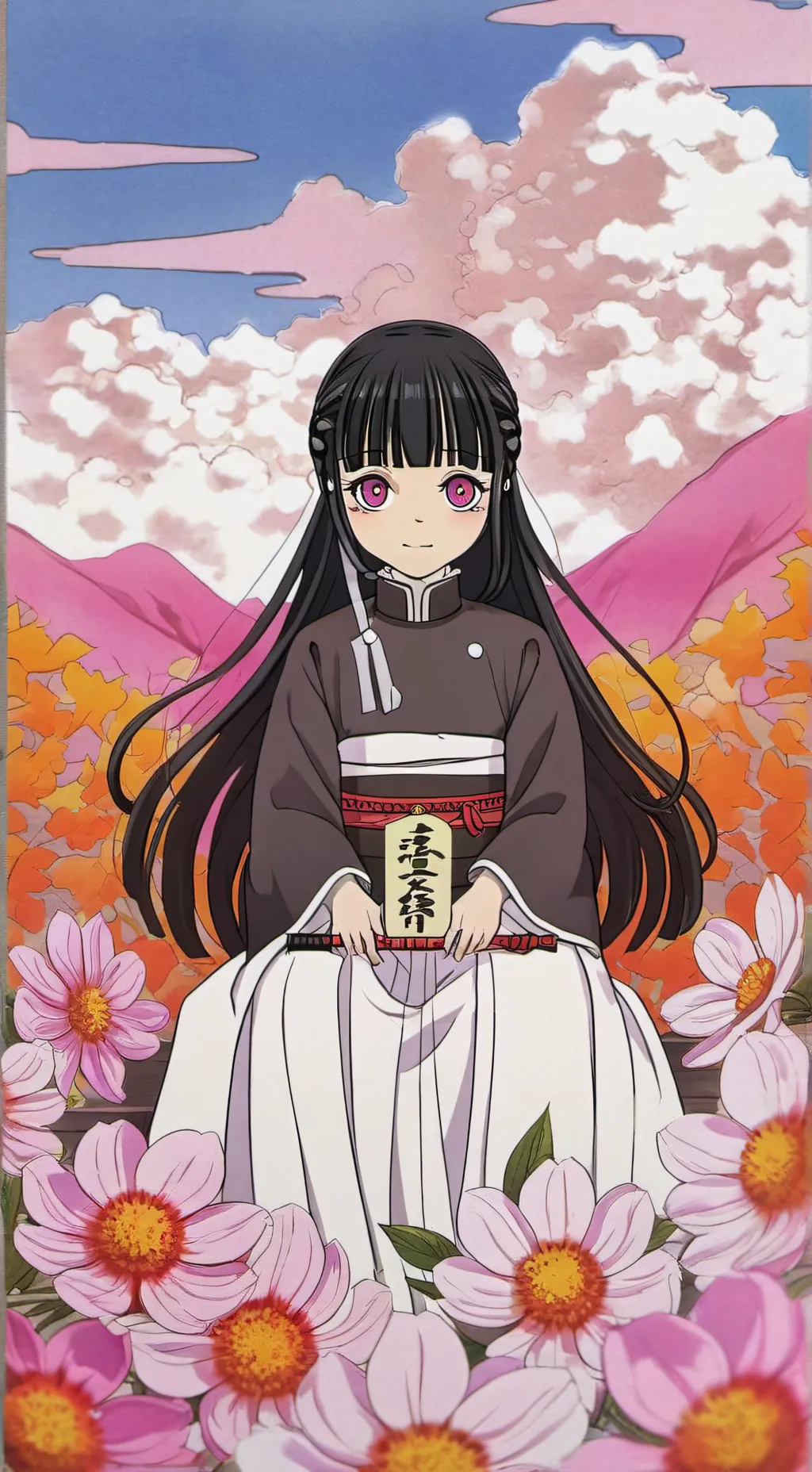 ai character: Nezuko Kamado background