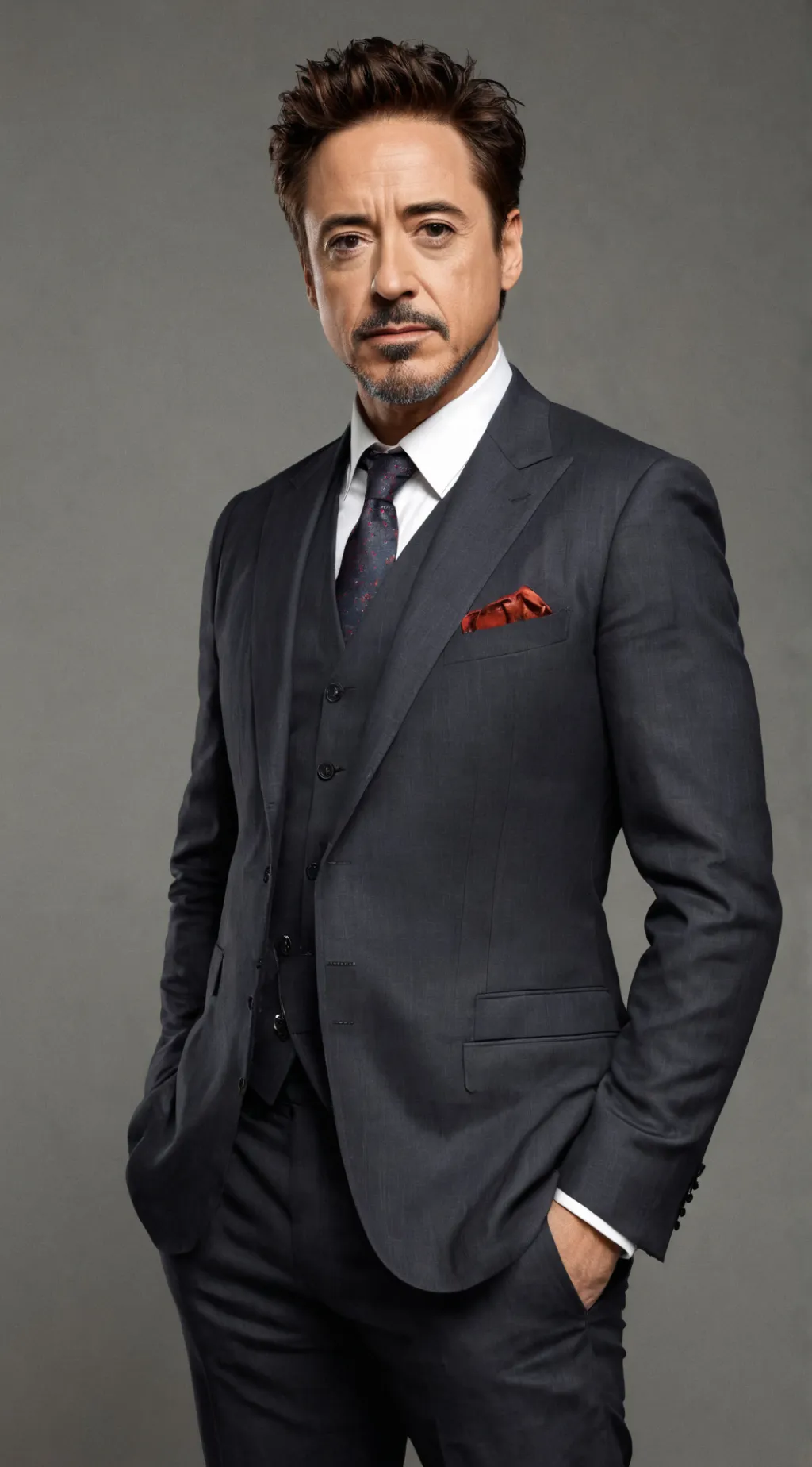 ai character: Robsrt Downey Jr background