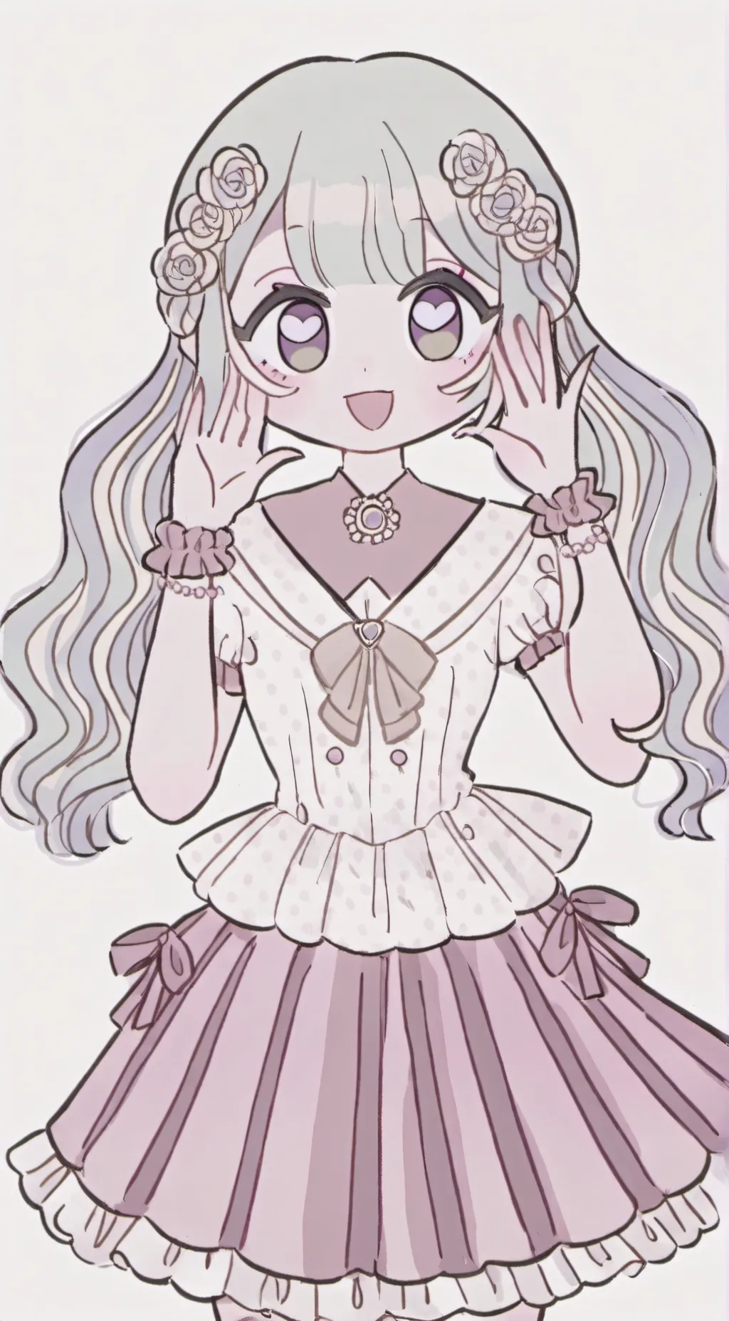 ai character: pretty girl background