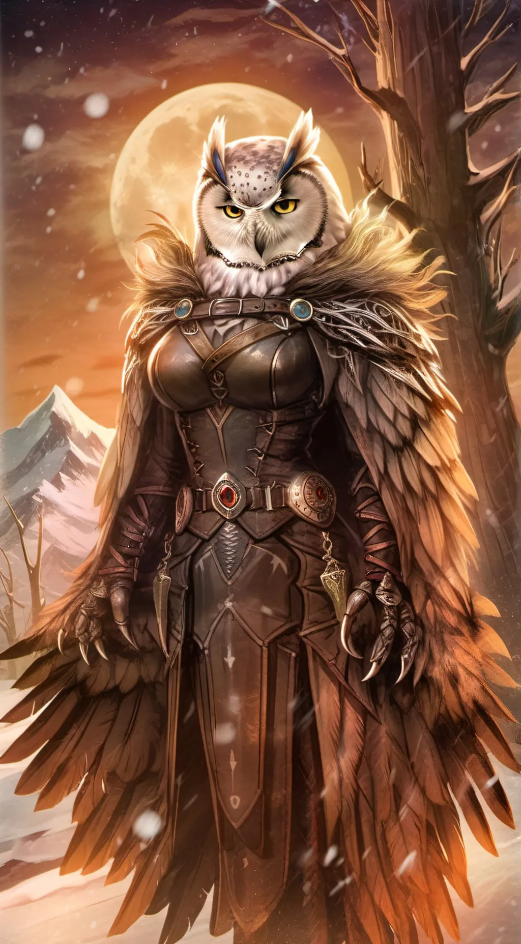 ai character: Nebula background