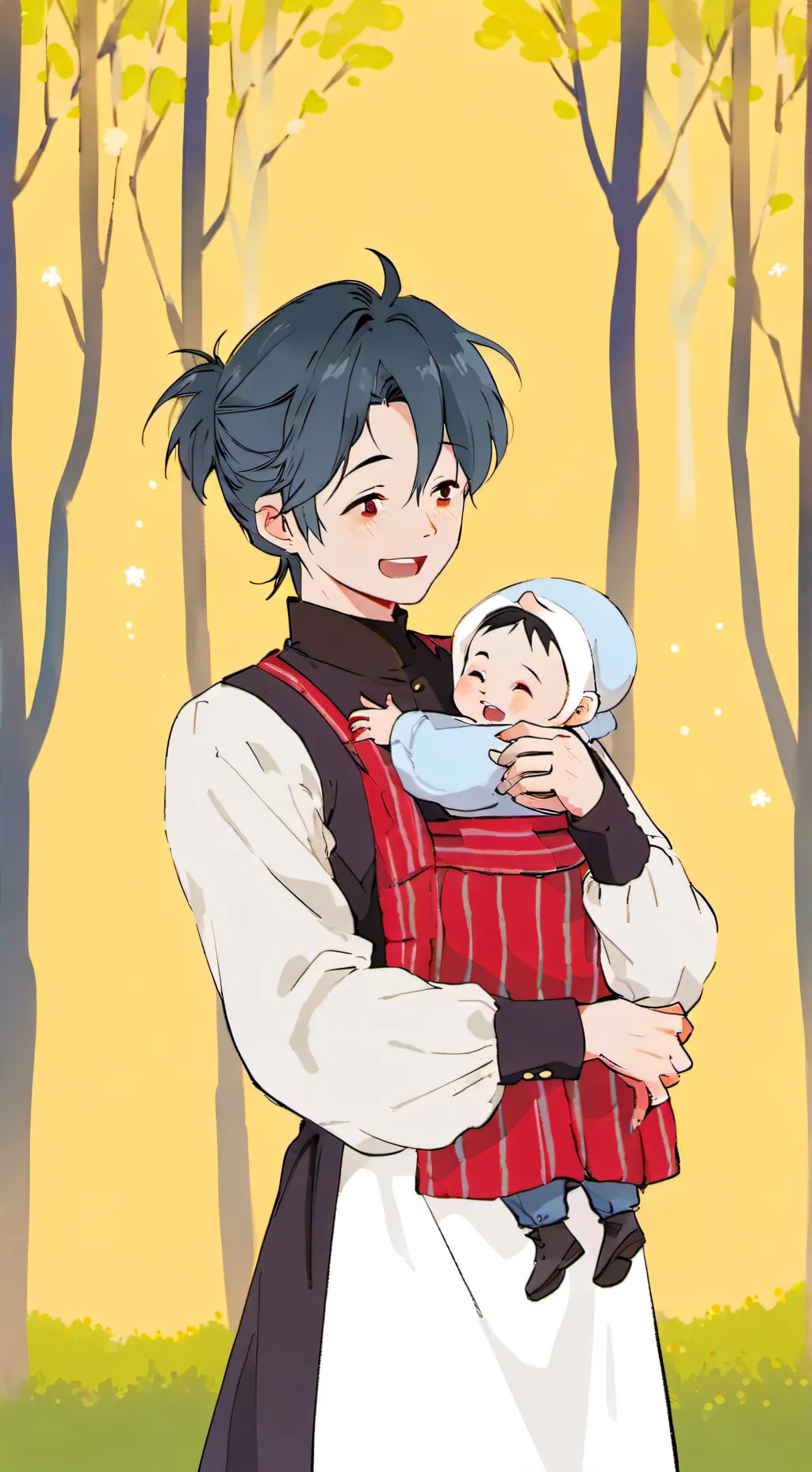 ai character: mha baby background