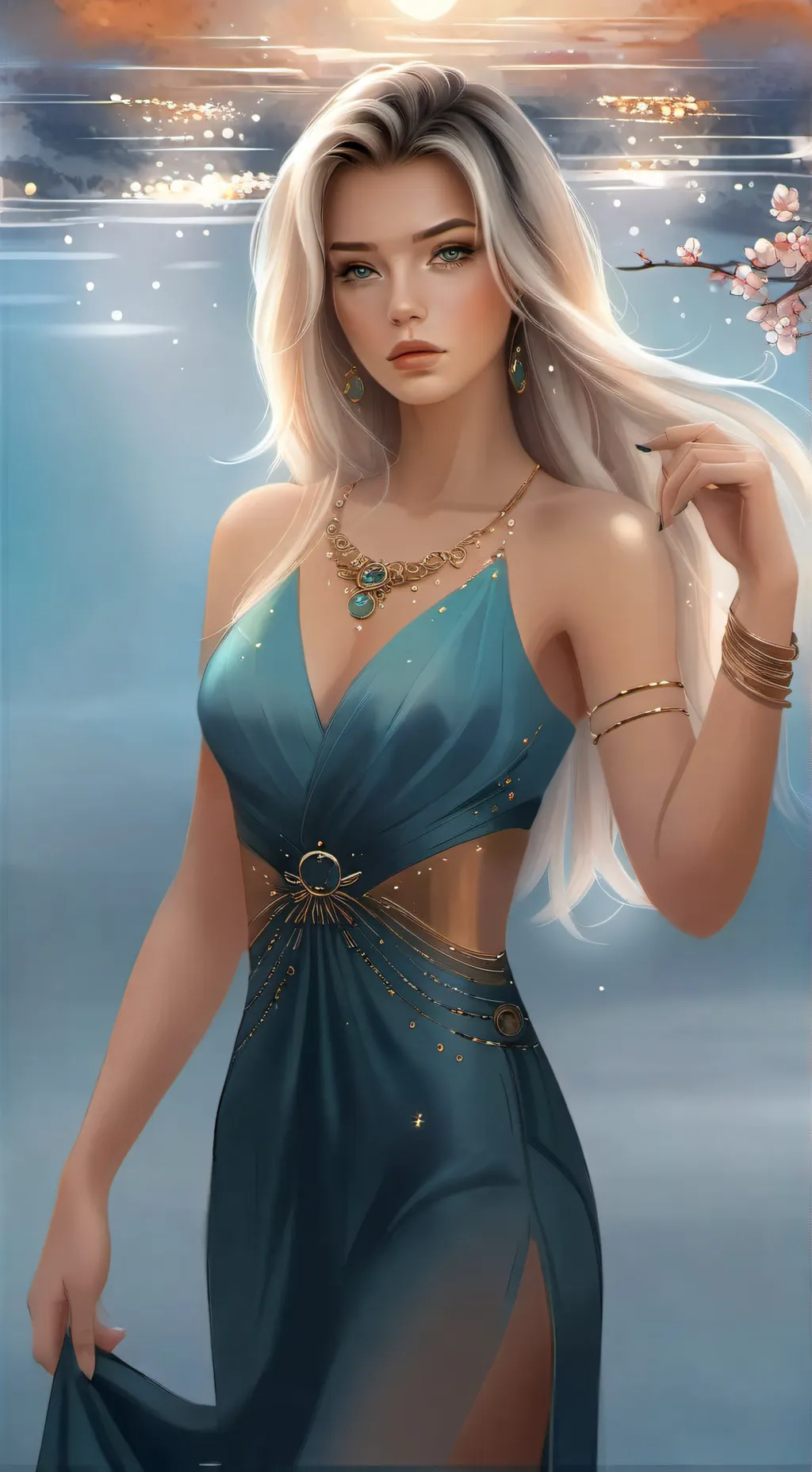ai character: Adelina 🤭🎀 background