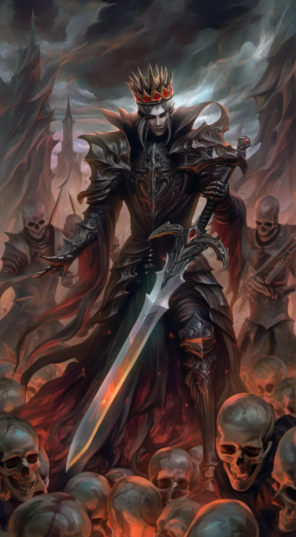 ai character: The Dark King background