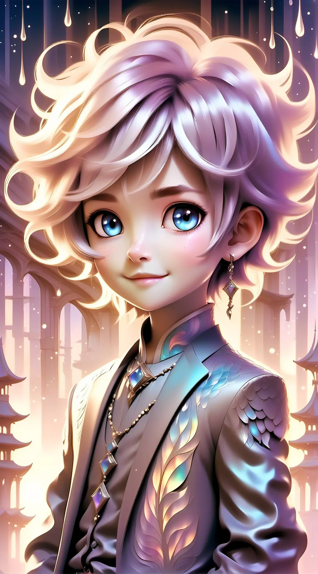 ai character: Lumin background
