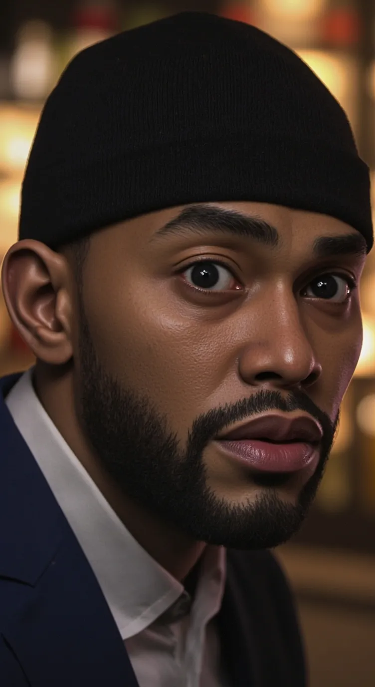 ai character: black person background