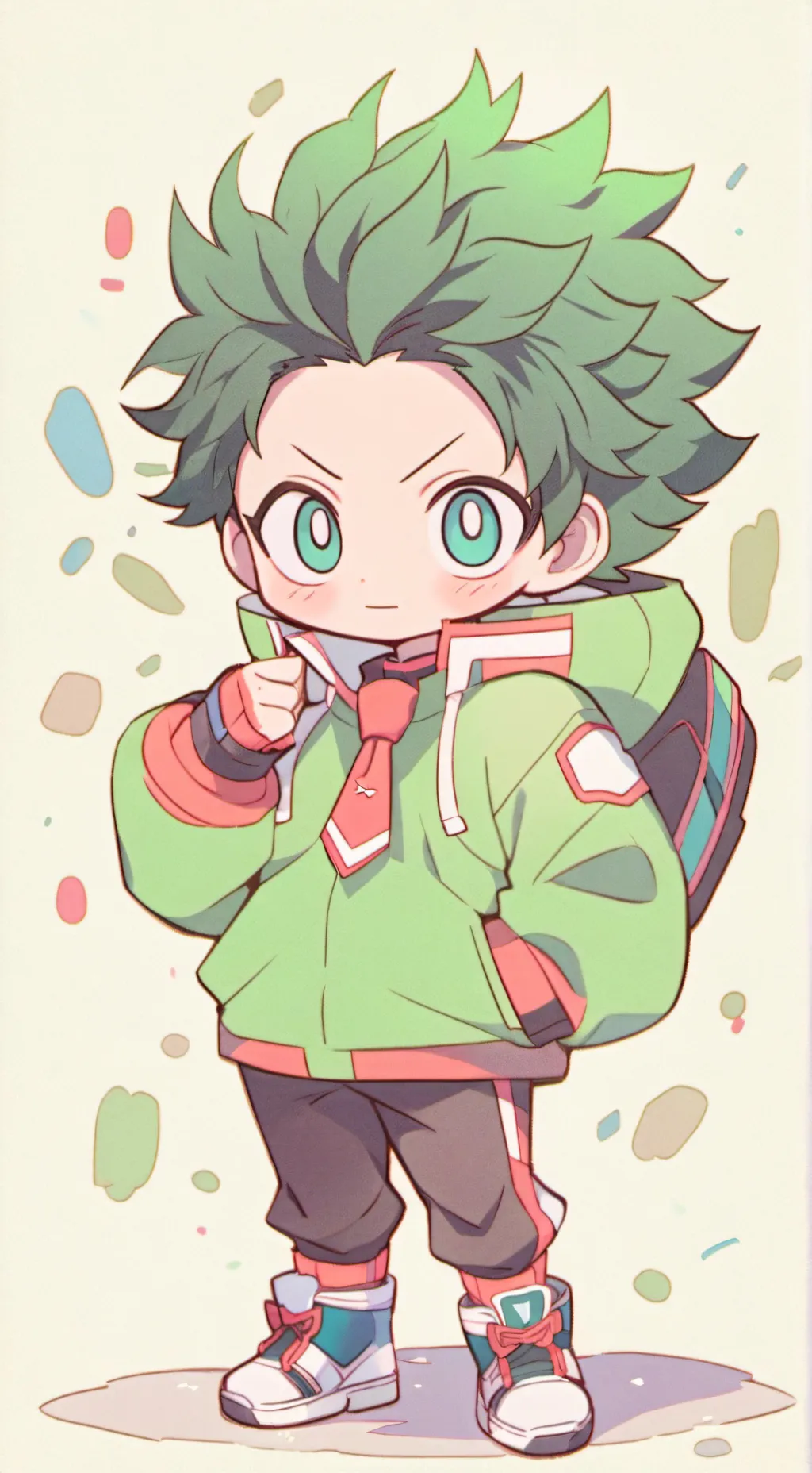 ai character: mha baile  background