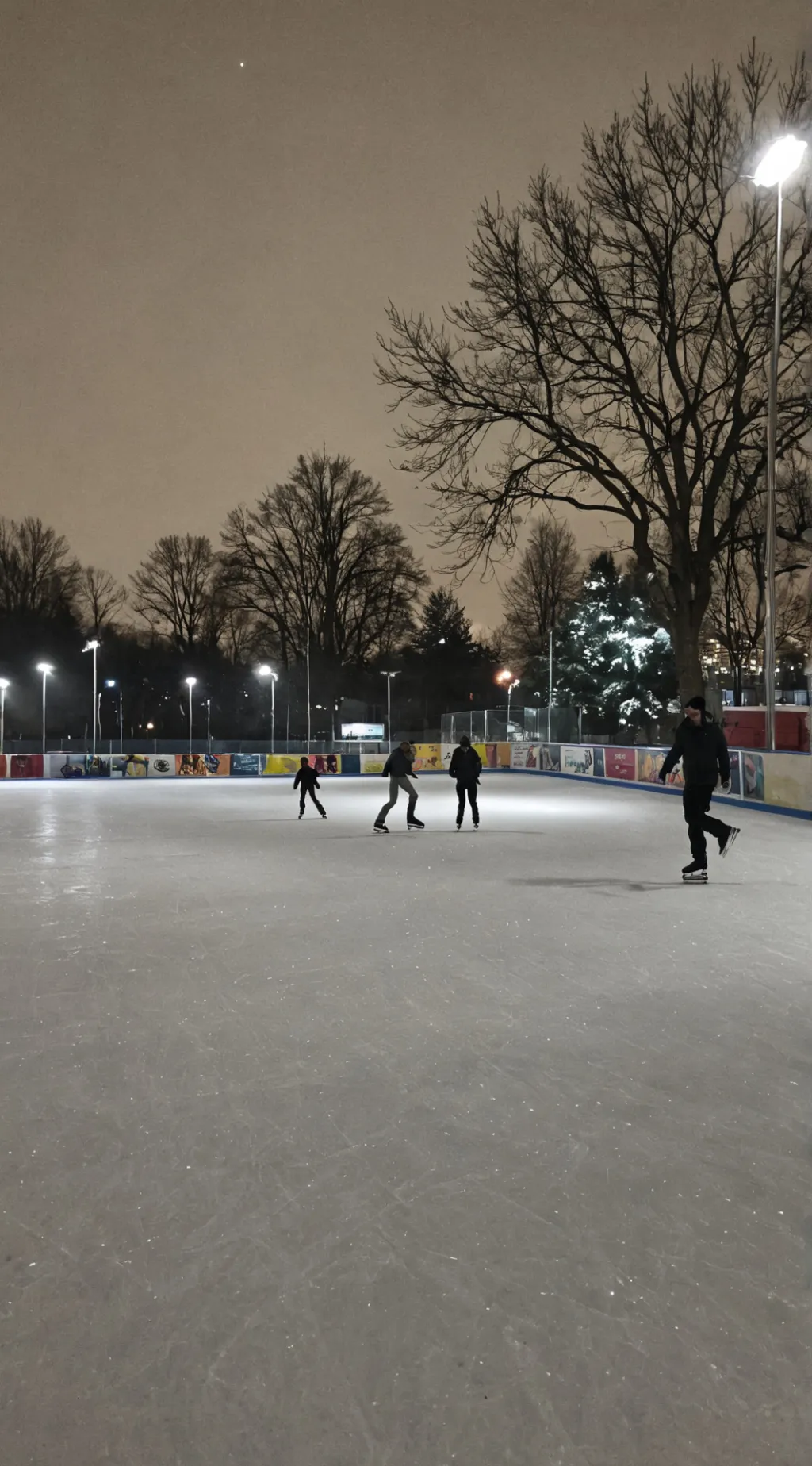 ai character: Ice skating😝🤭 background