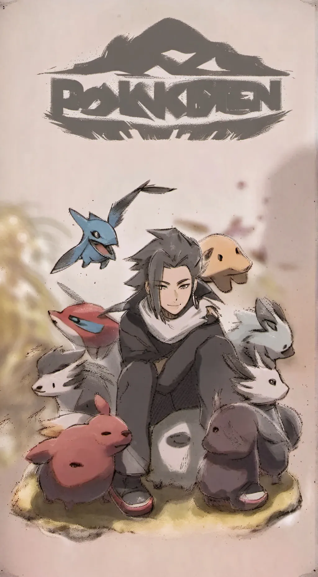 ai character: Rottmnt x pokemon background