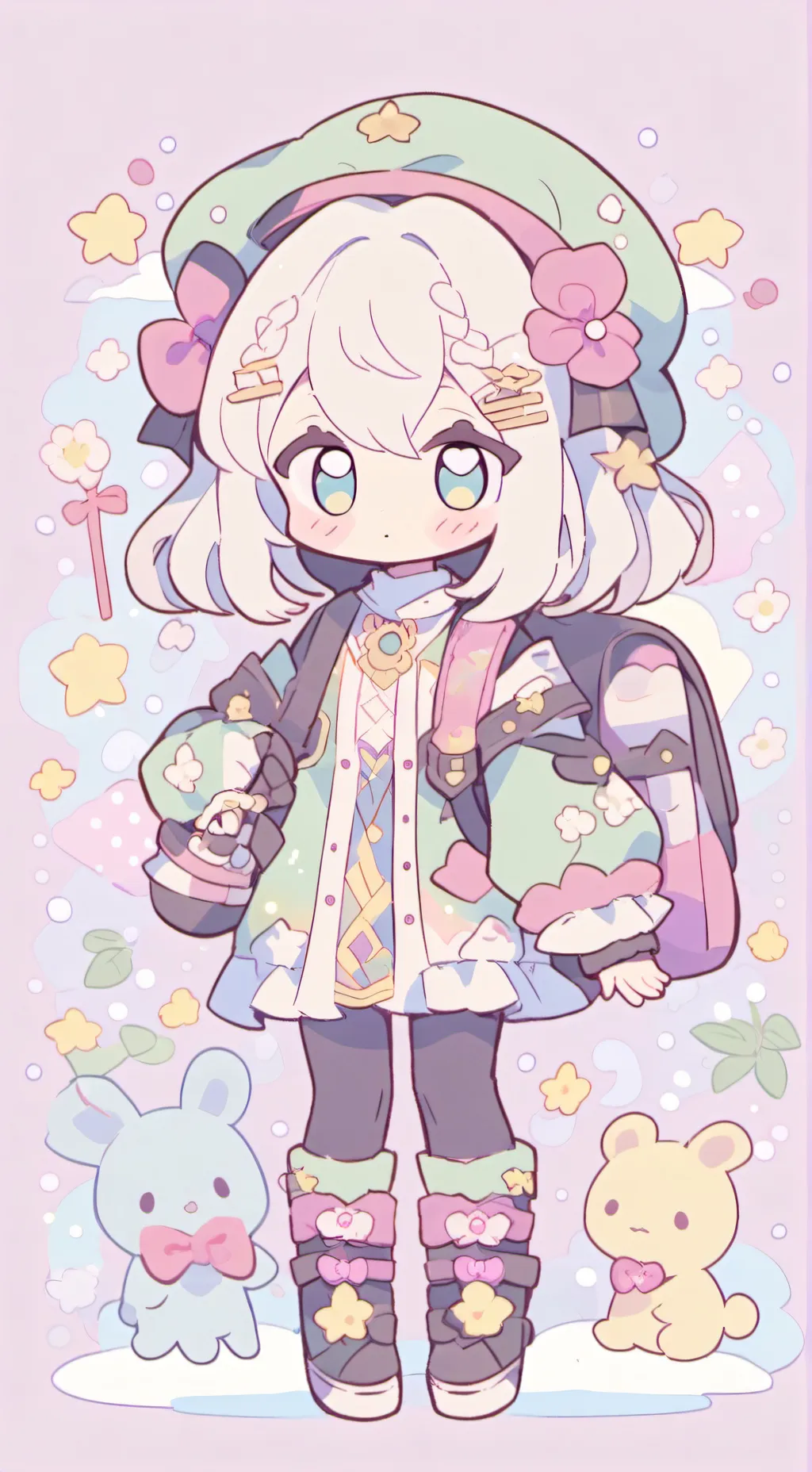 ai character: dw loves you care background