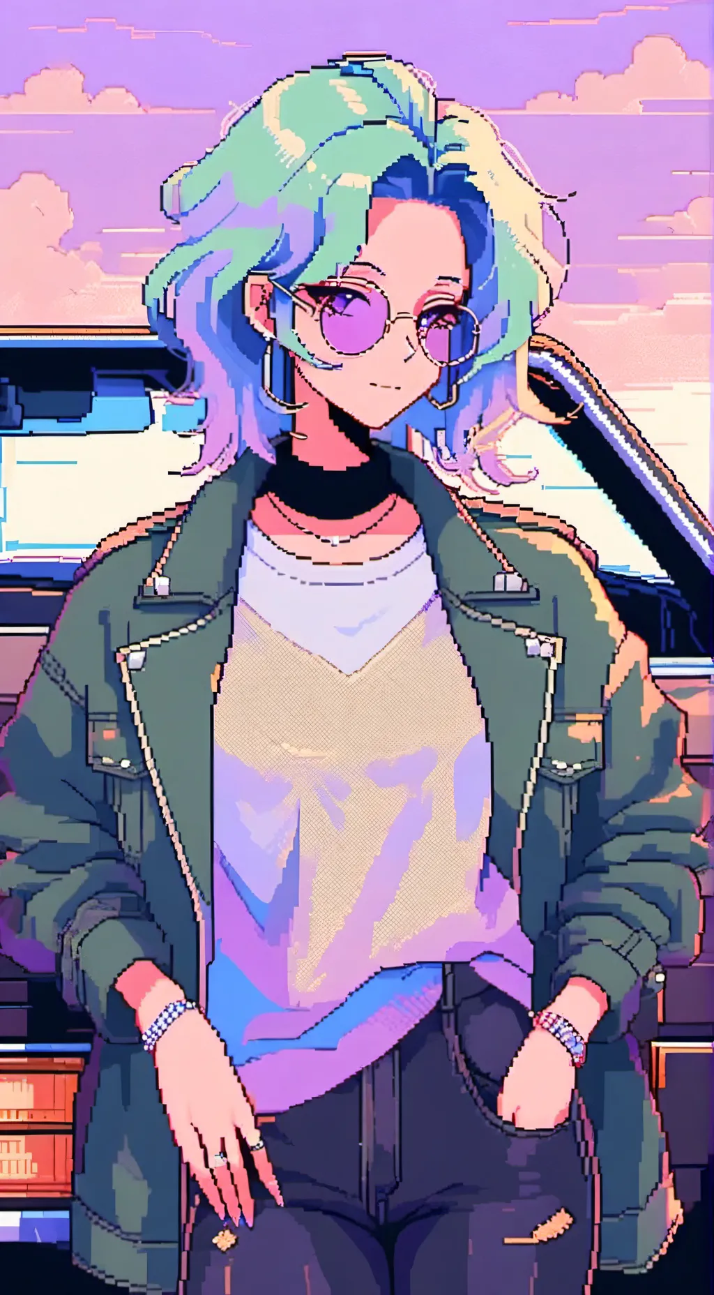 ai character: Yanako Magatami background