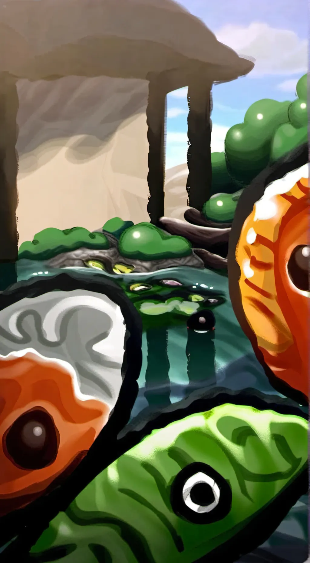 ai character: Cody apple tree  background