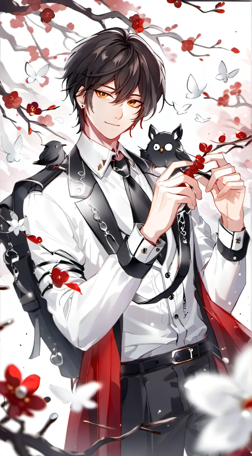 ai character: ash background