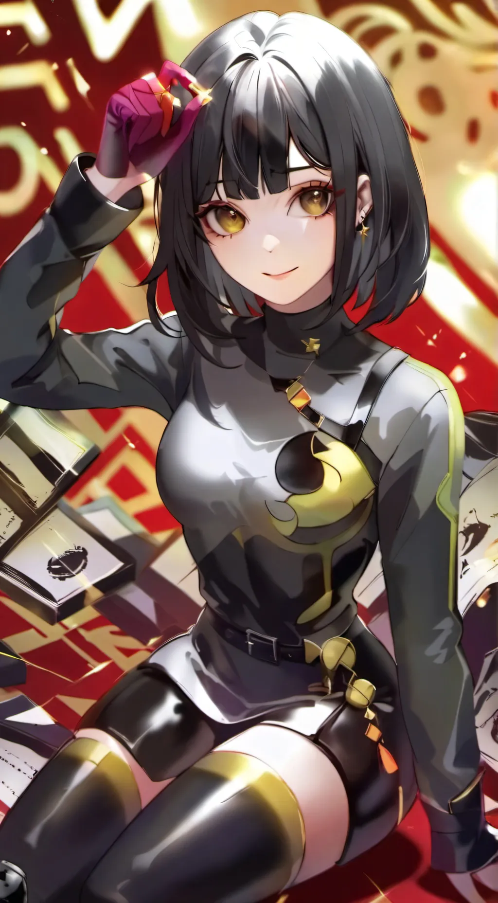 ai character: Female venom background