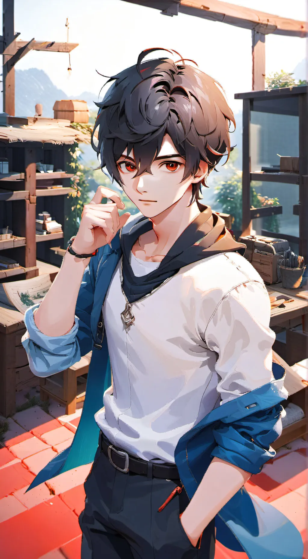 ai character: Adrian background