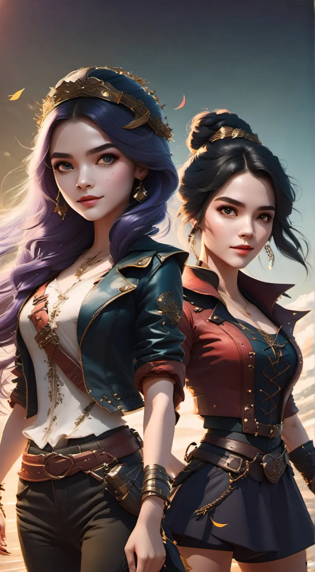 ai character: Mal an evie background
