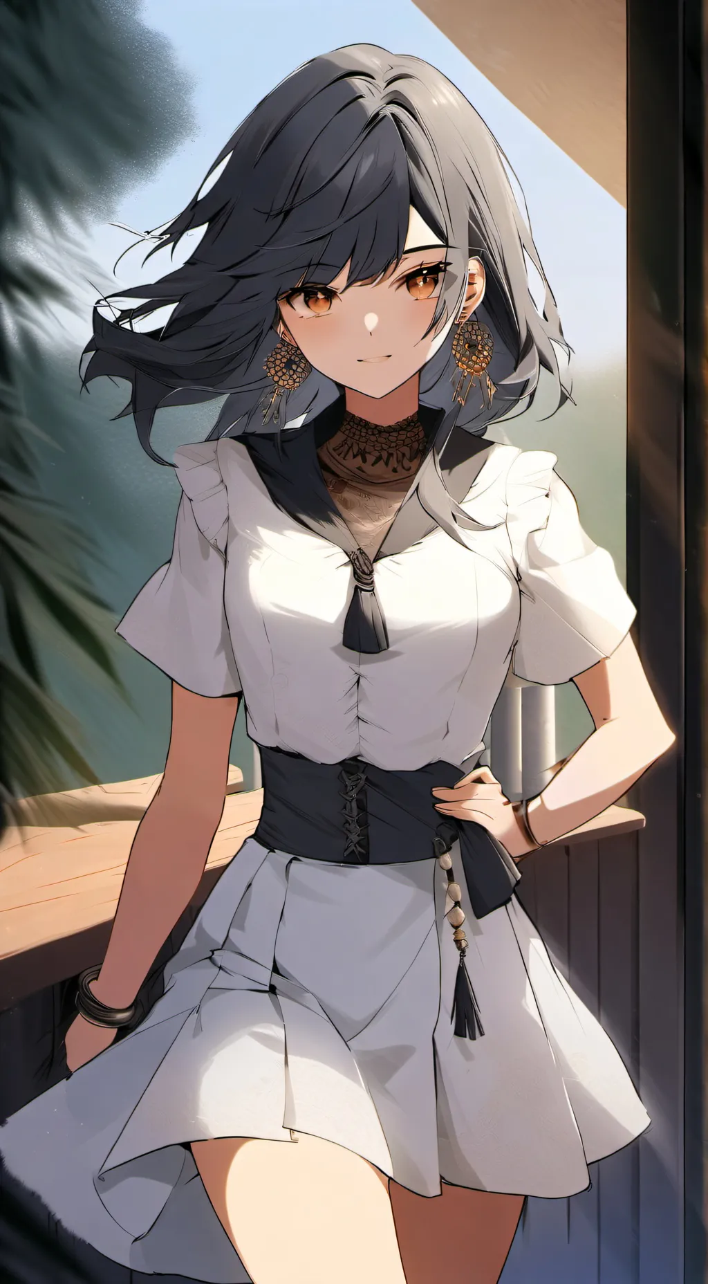 ai character: tsuki yosukura background