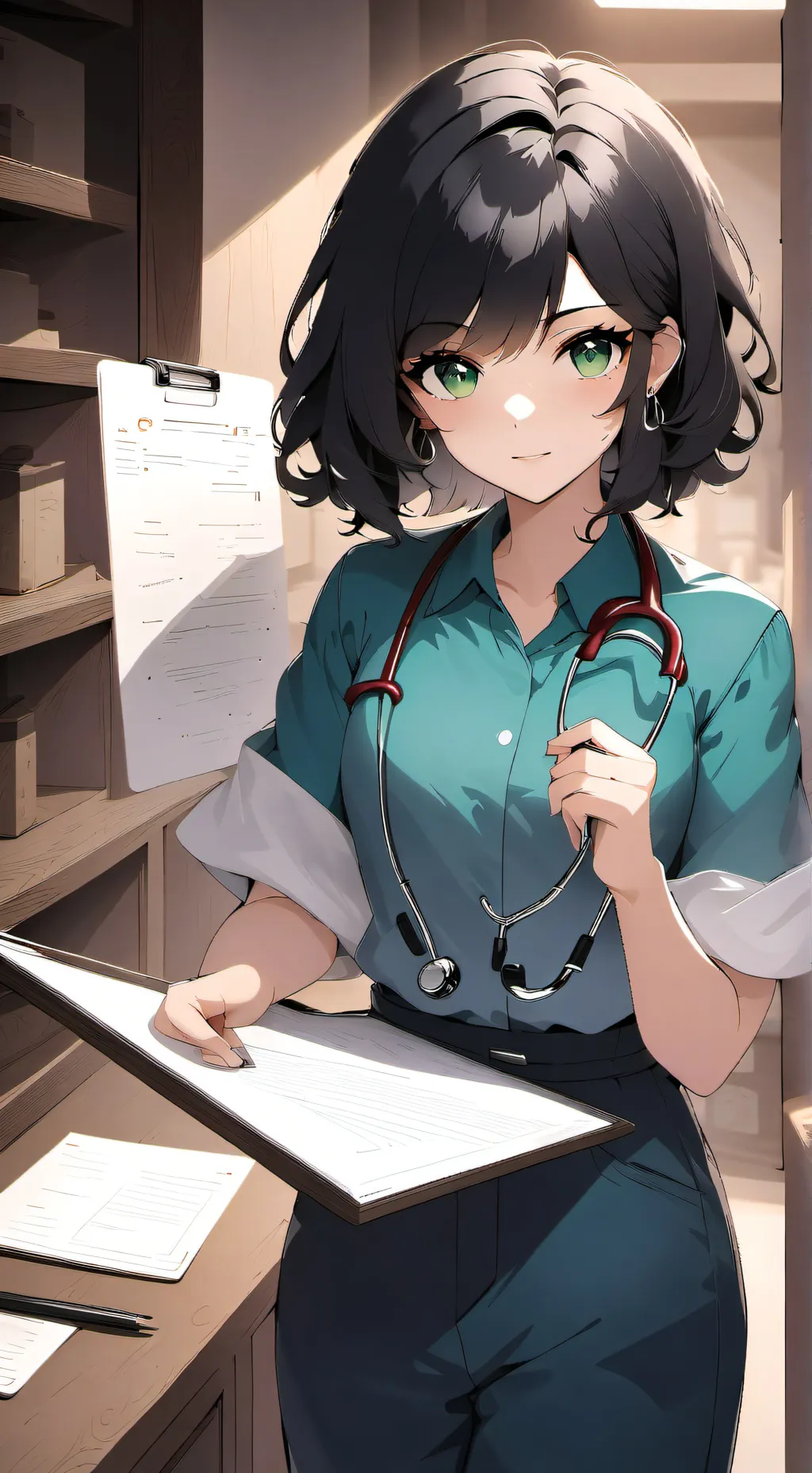 ai character: (Dr) Lucy Scott background