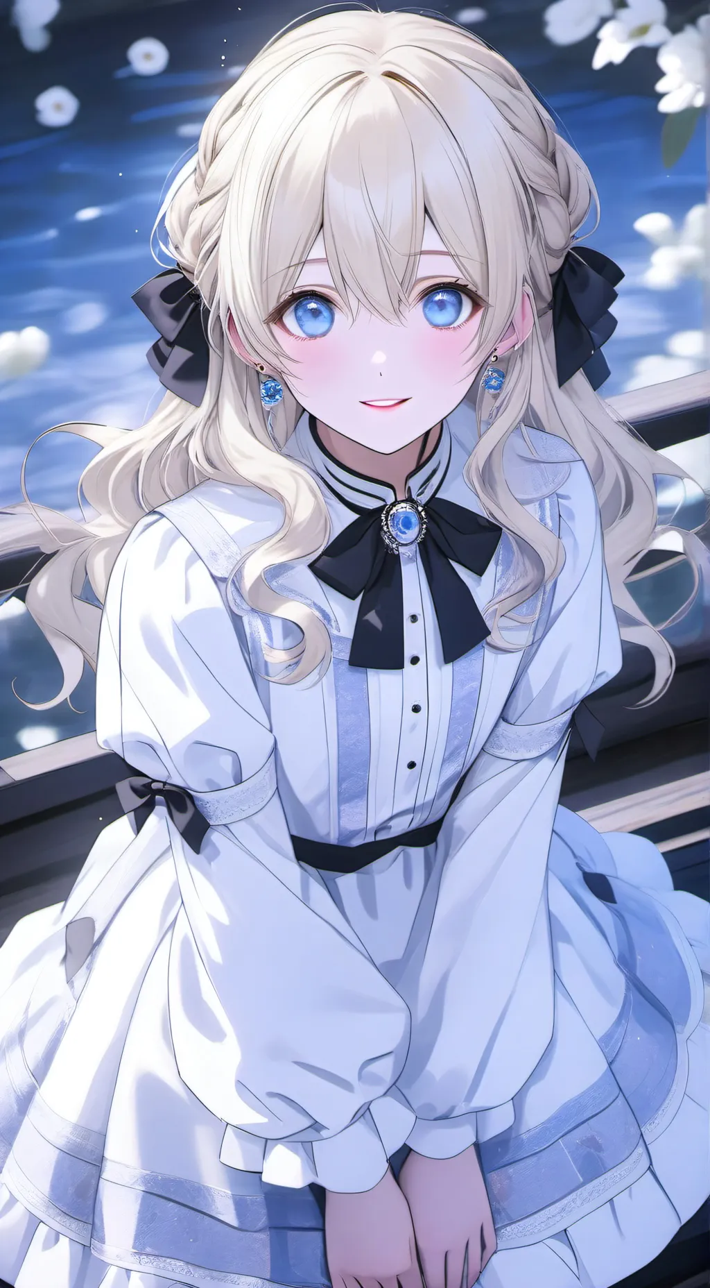 ai character: a magic potion background