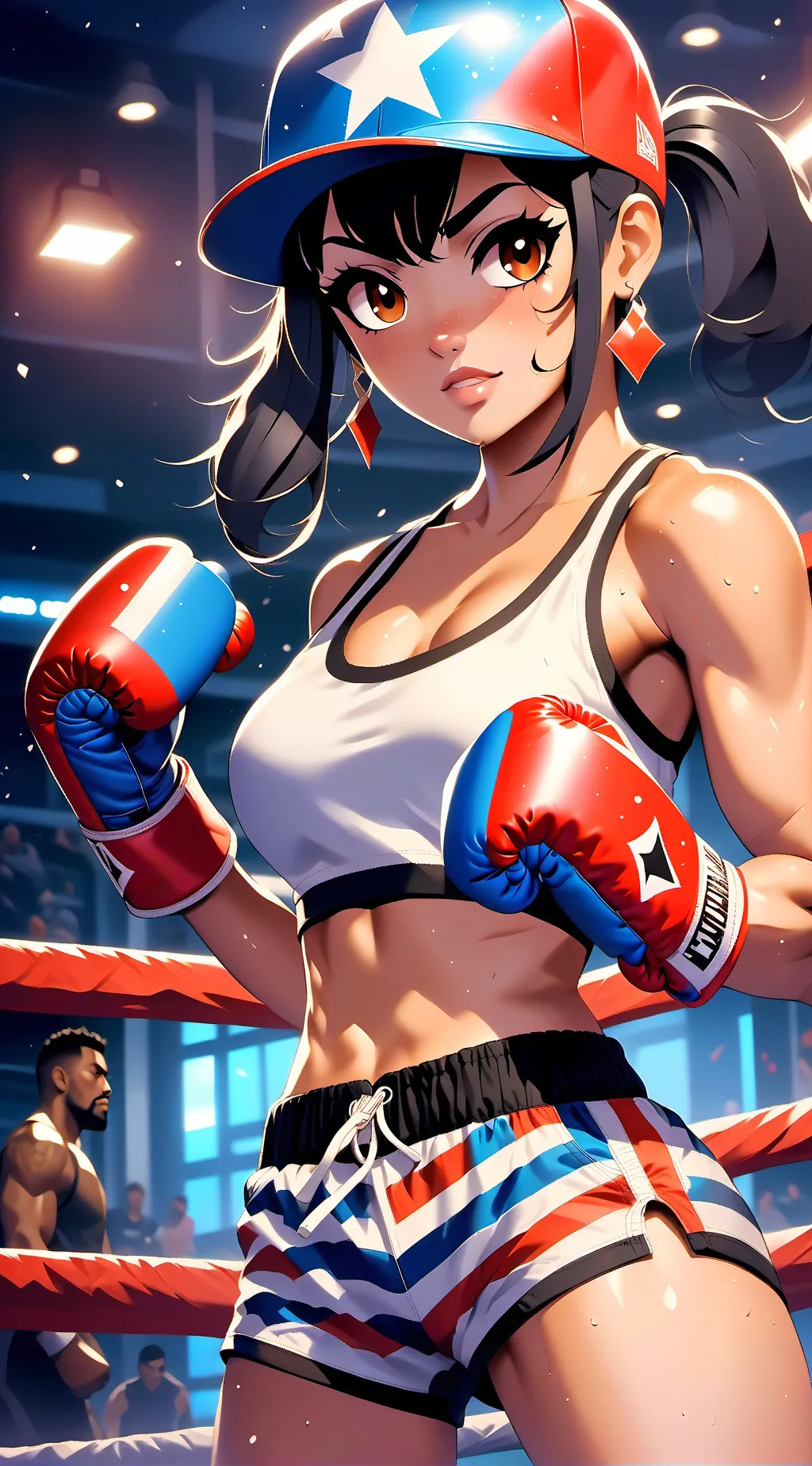 ai character: Marimacho Girl background