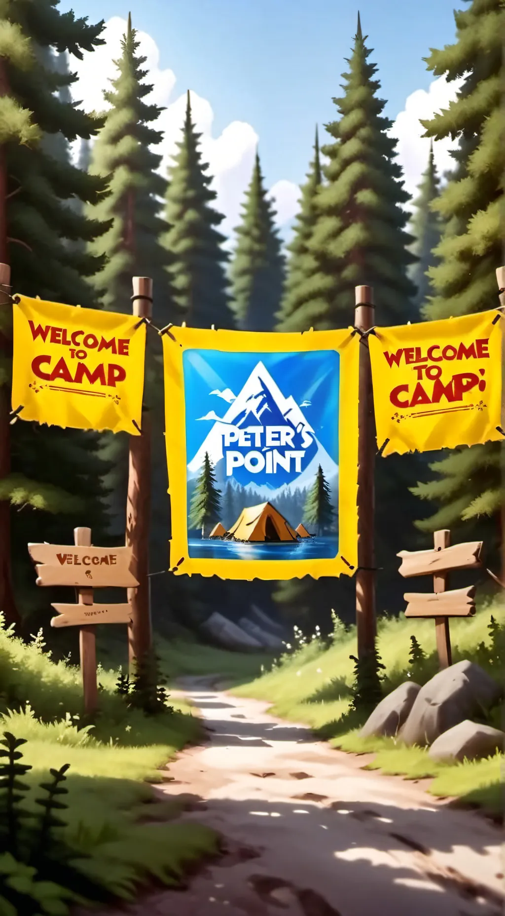 ai character: Cam Peter's point  background