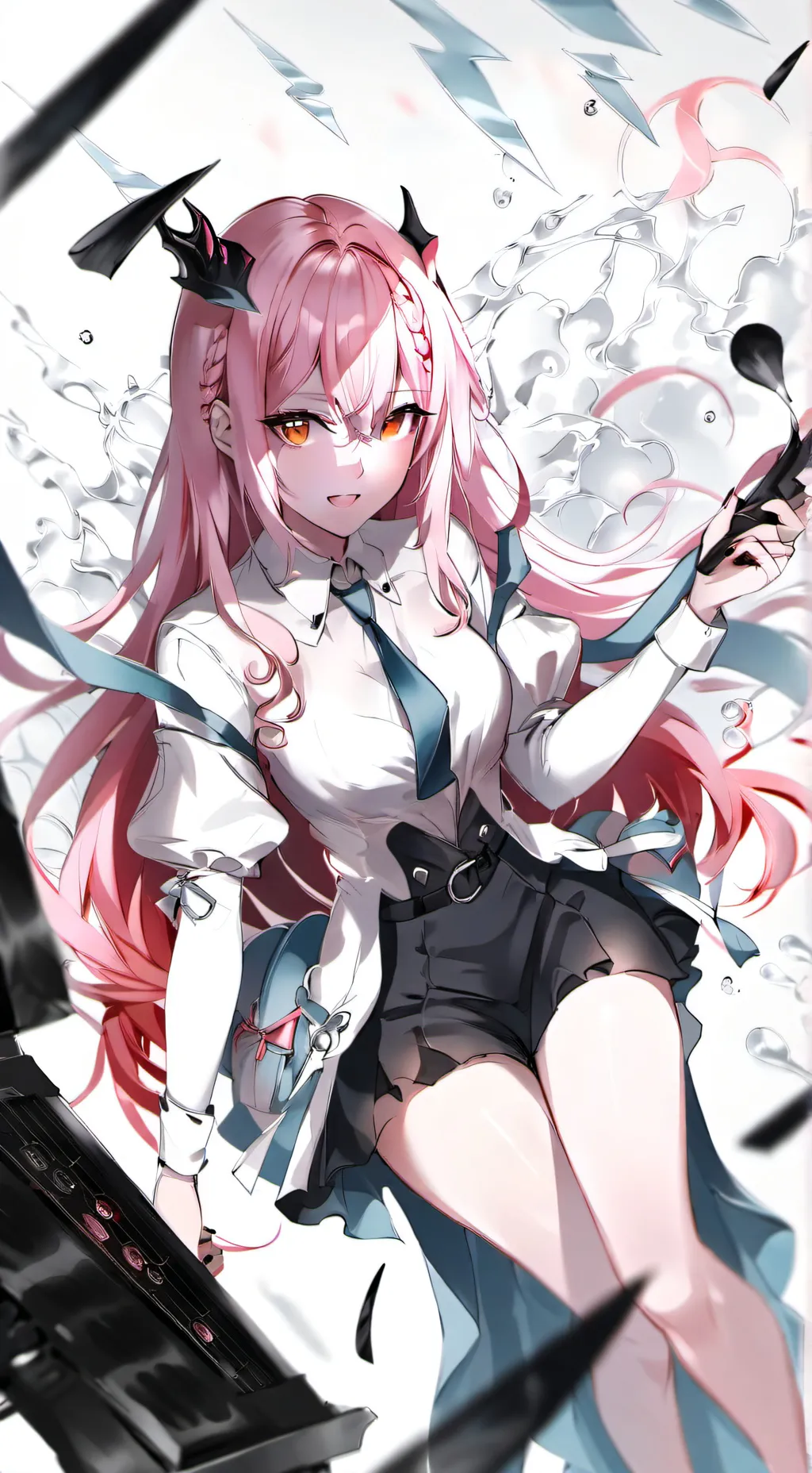 ai character: blackpink◼️🩷 background
