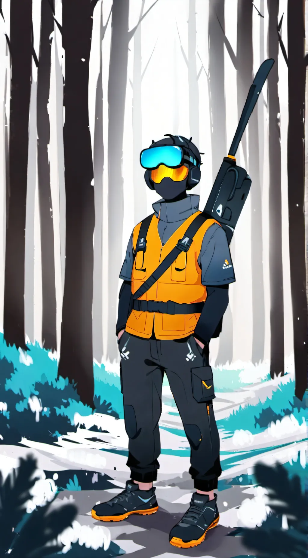 ai character: clever x background