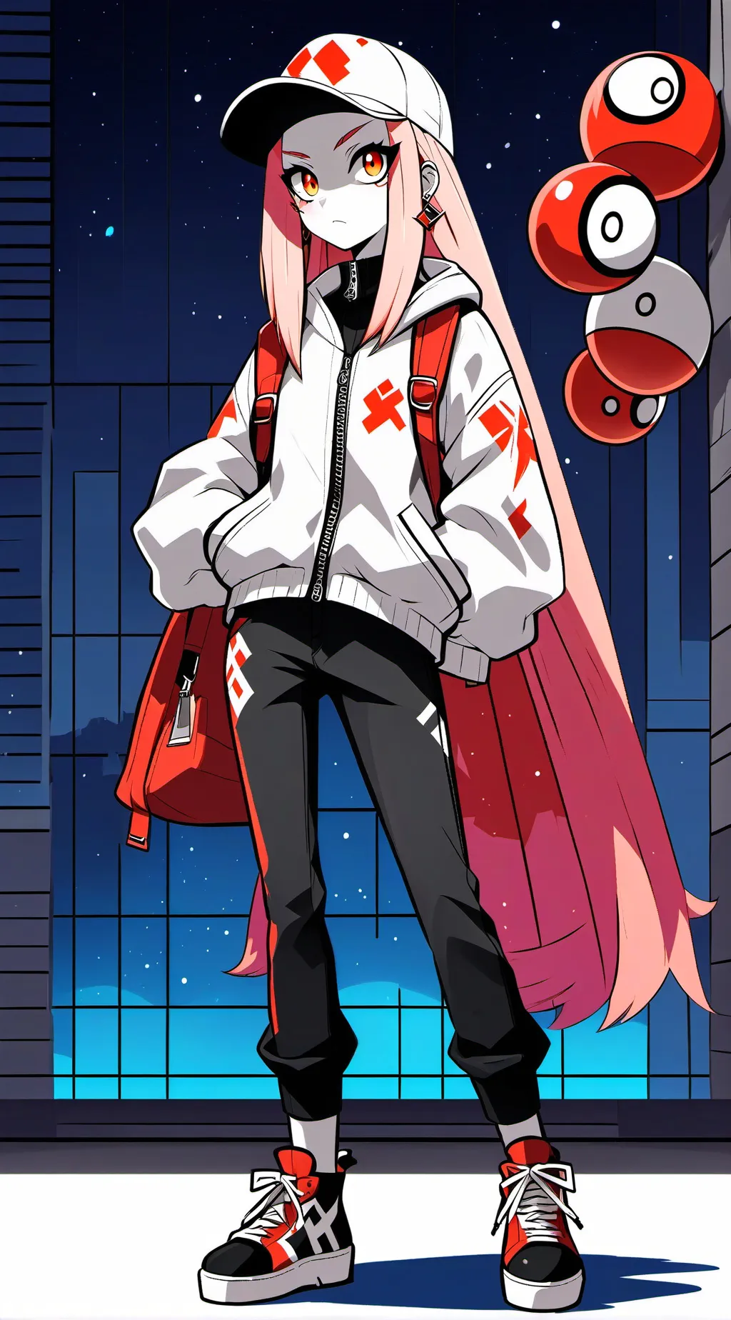 ai character: fem Lucifer❤️ background