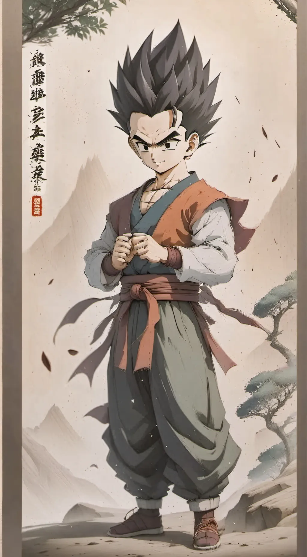 ai character: Gohan  background