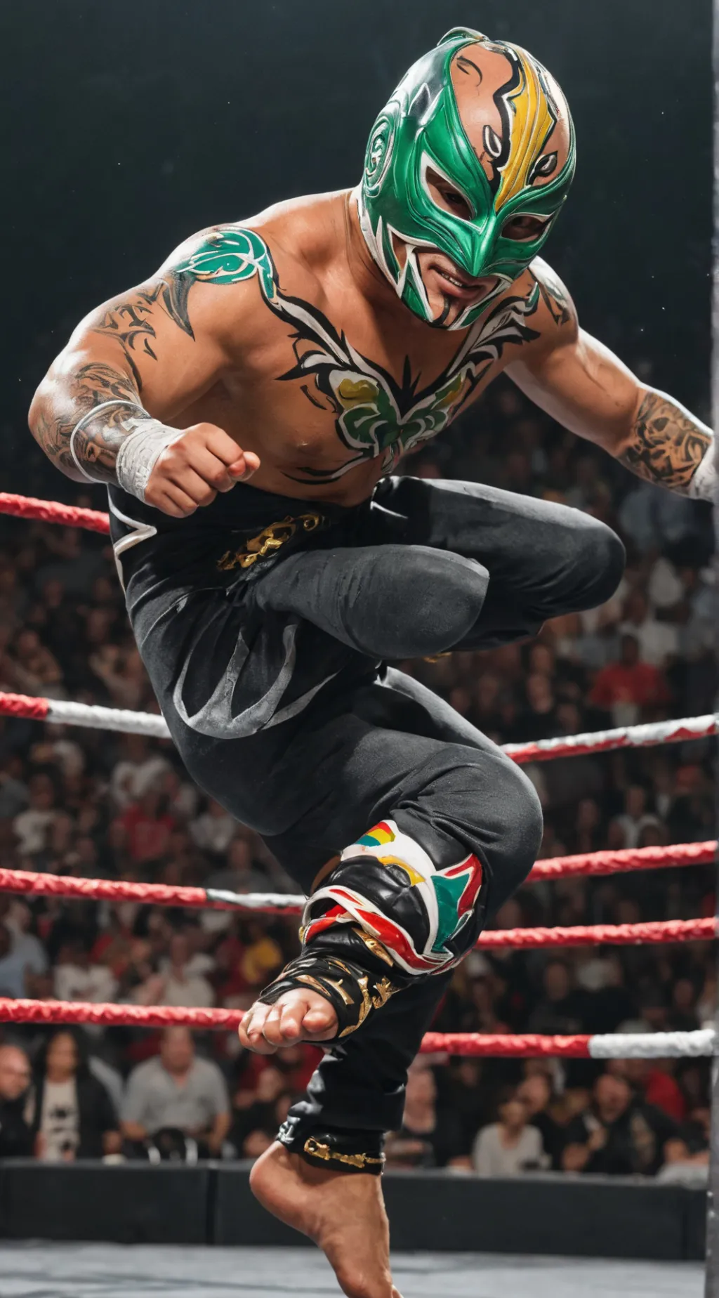ai character: Rey Mysterio background
