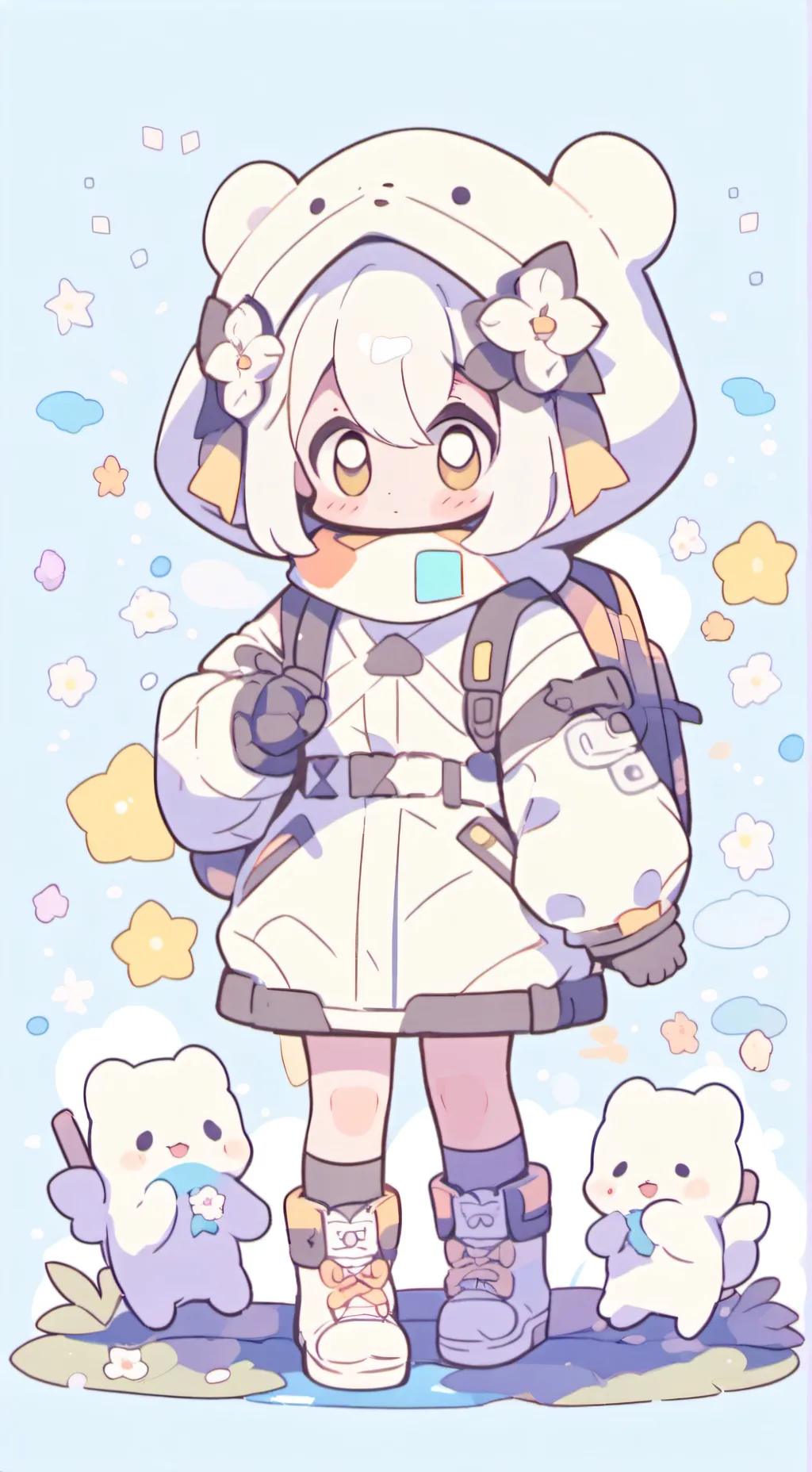 ai character: Dandy's worlD OC!! background