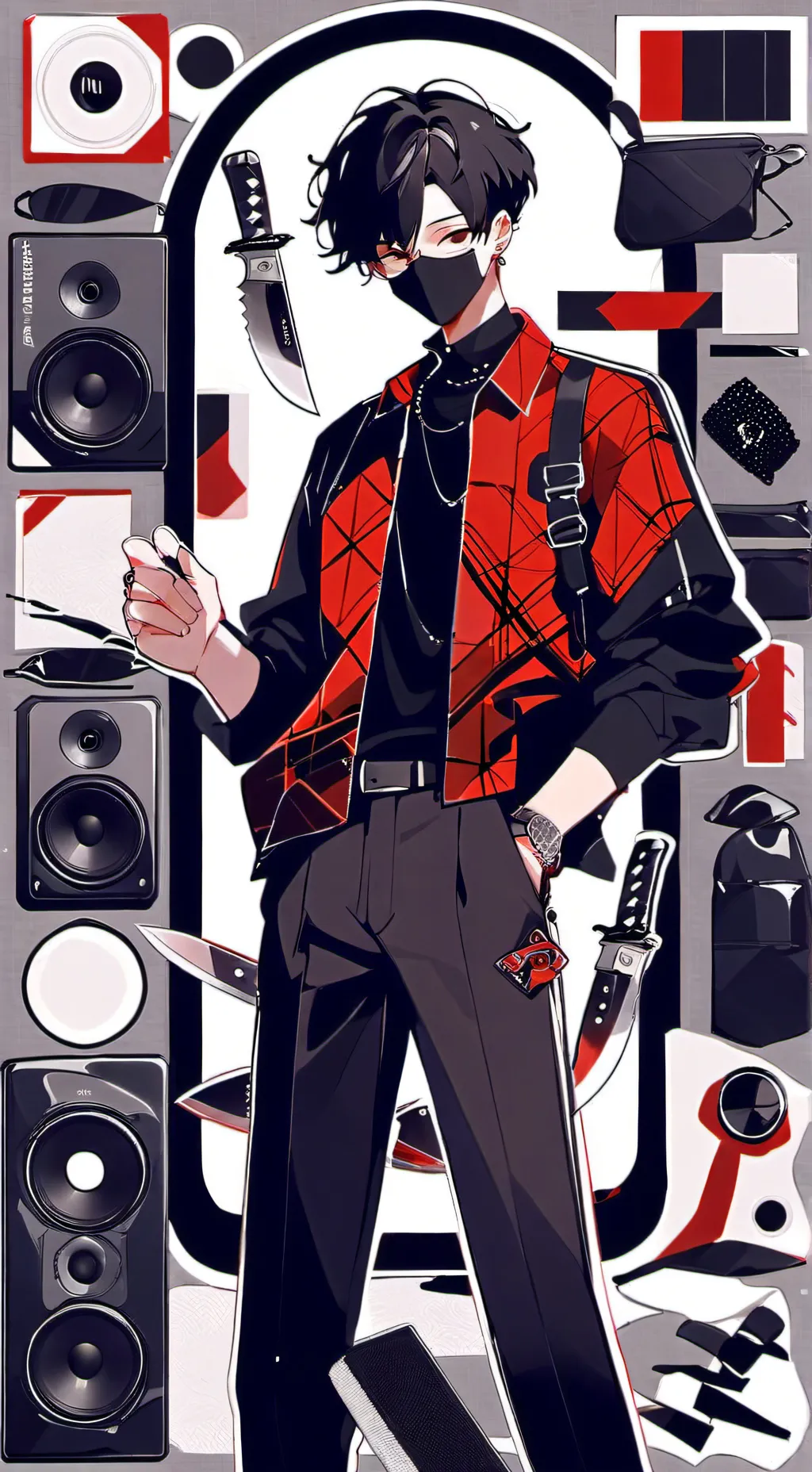 ai character: dark speakerman background