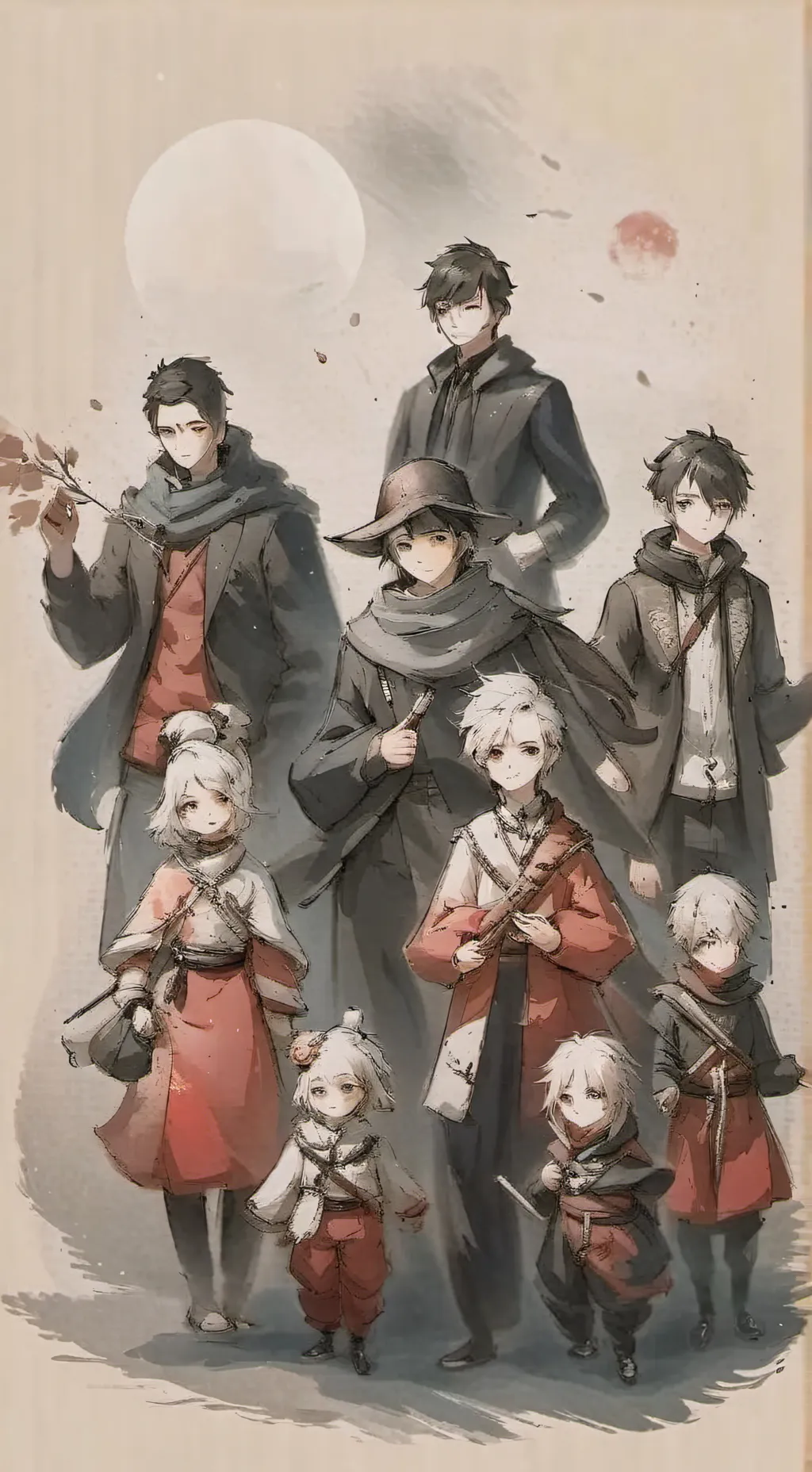 ai character: big family  background