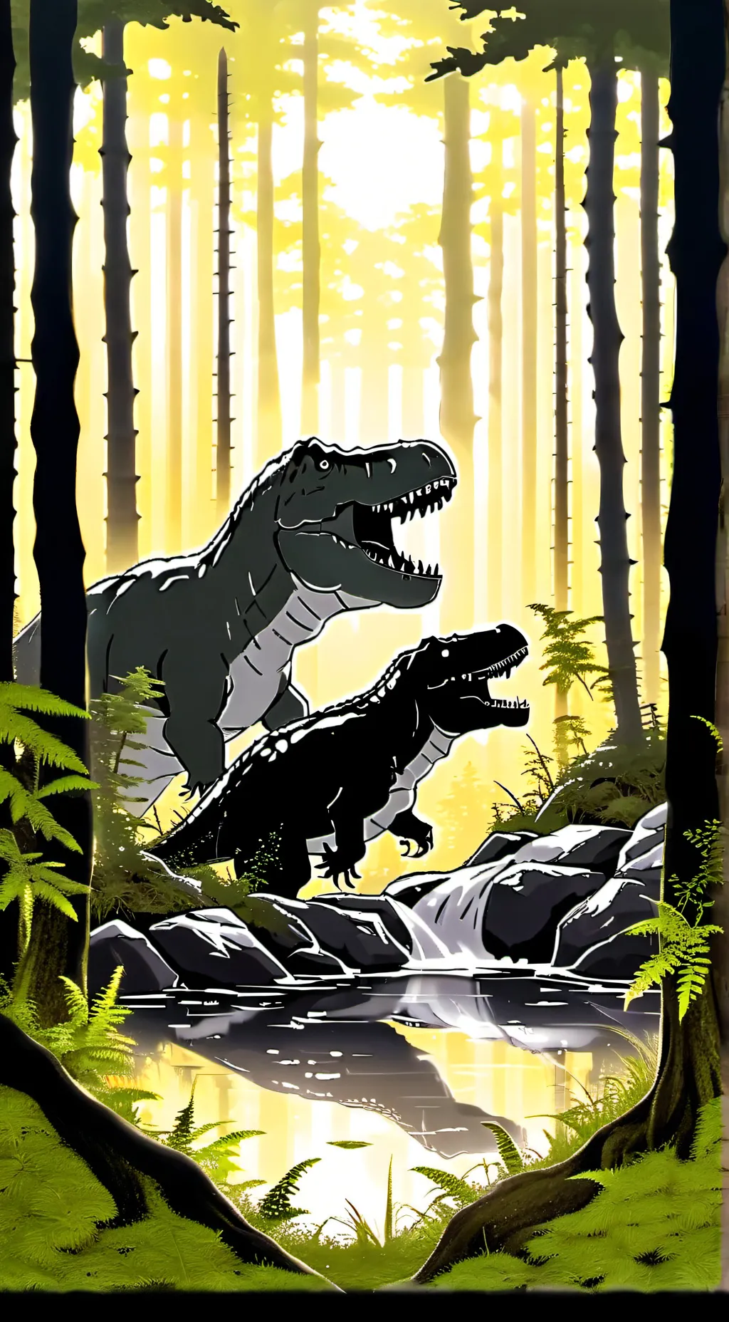 ai character: forest monster background