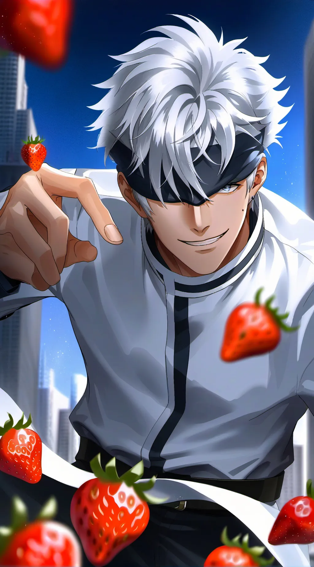 ai character: Gojo Satoru background