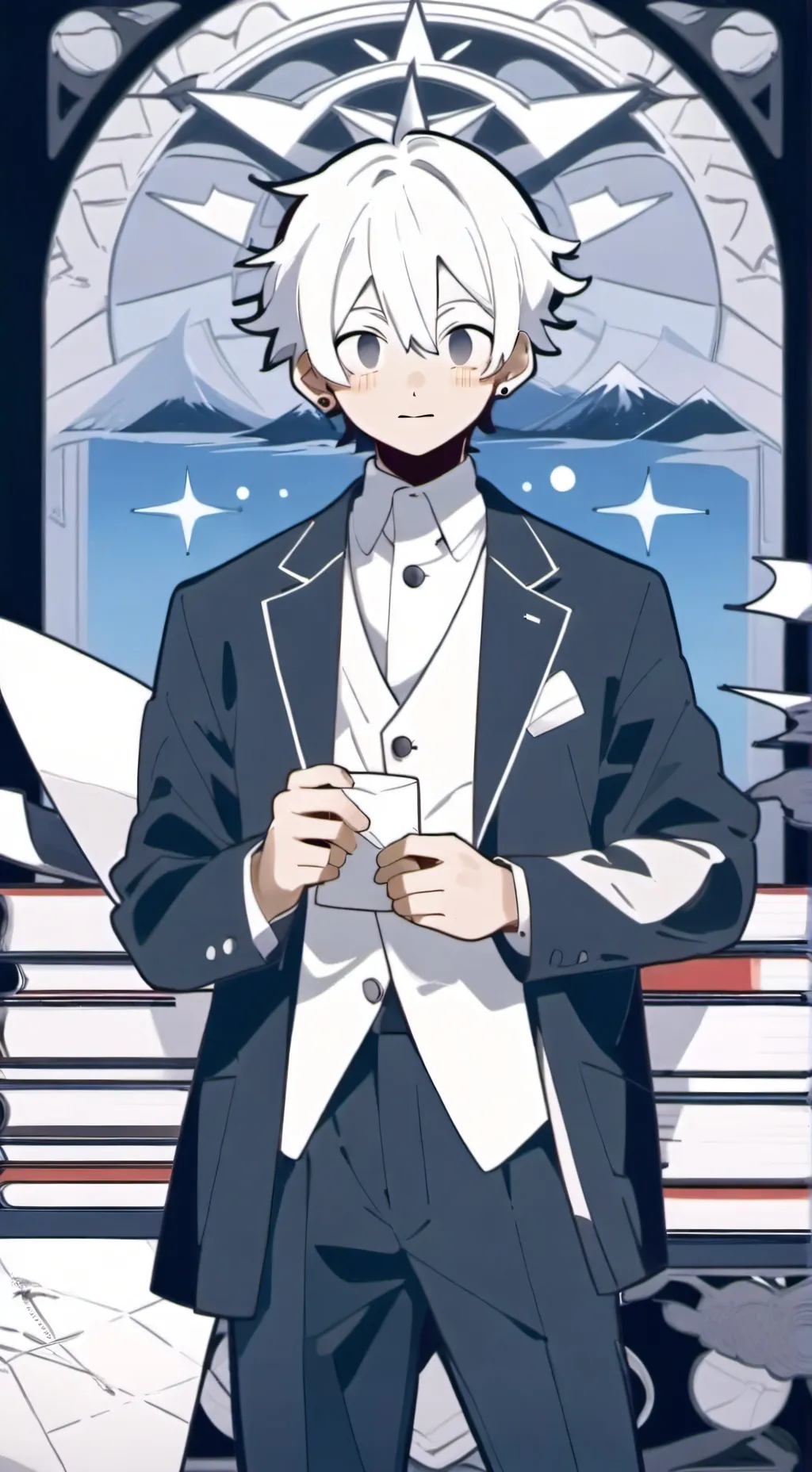 ai character: labubu background