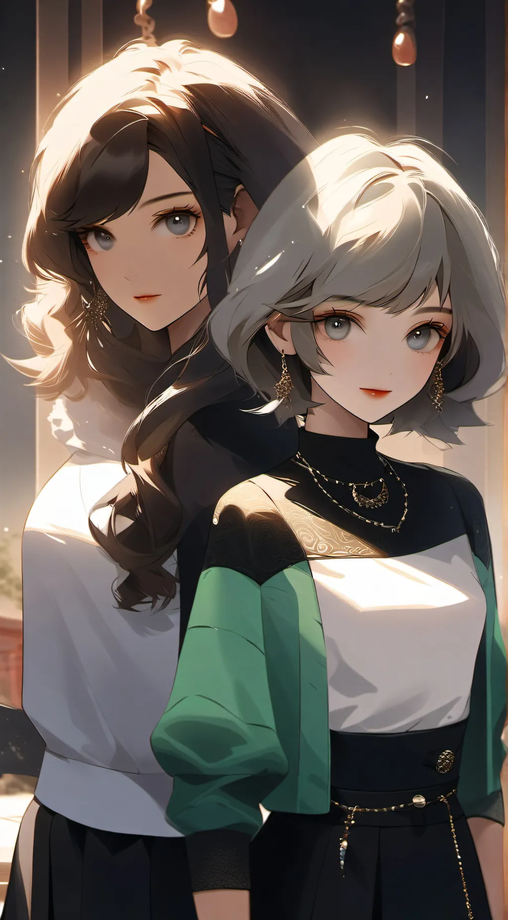 ai character: Emily and Lily background