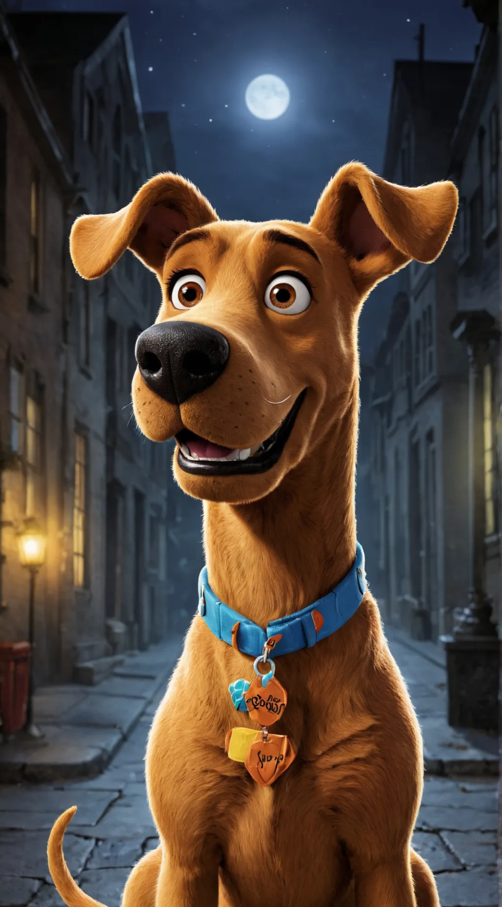 ai character: Scooby Doo  background